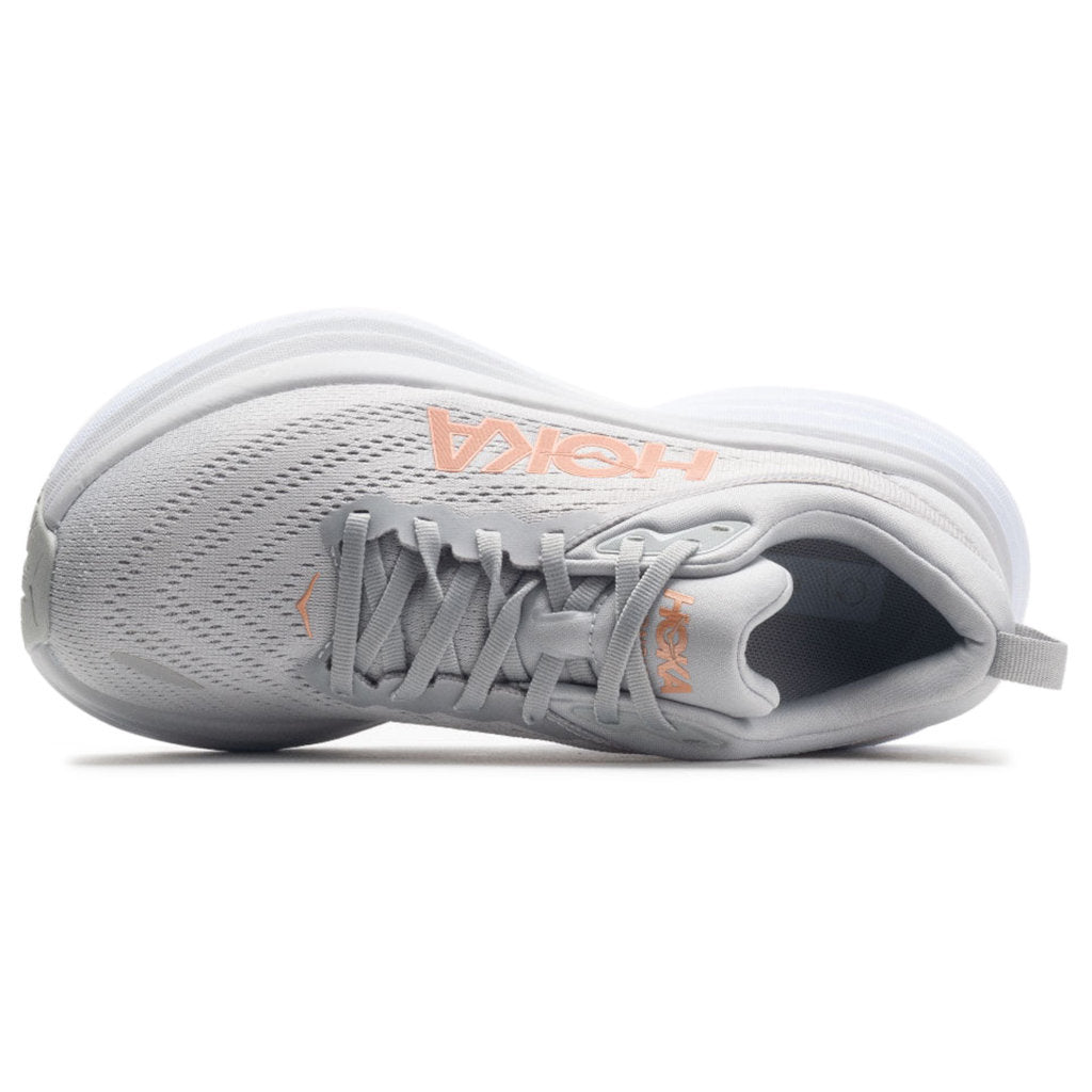 Hoka Bondi 8 Textile Women's Running Shoes#color_harbor mist lunar rock