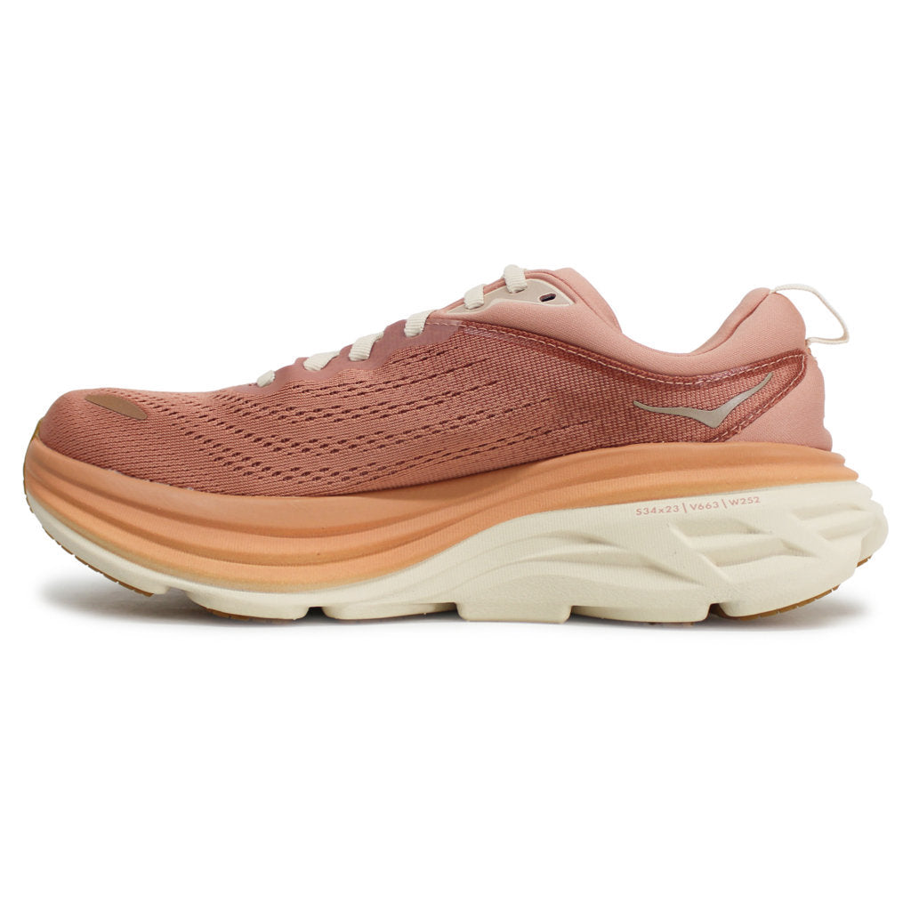 Hoka Bondi 8 Textile Women's Running Shoes#color_sandstone cream