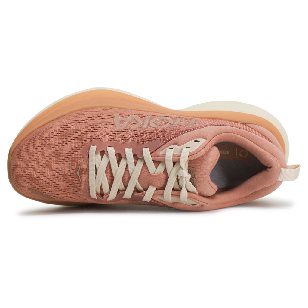Hoka Bondi 8 Textile Women's Running Shoes#color_sandstone cream