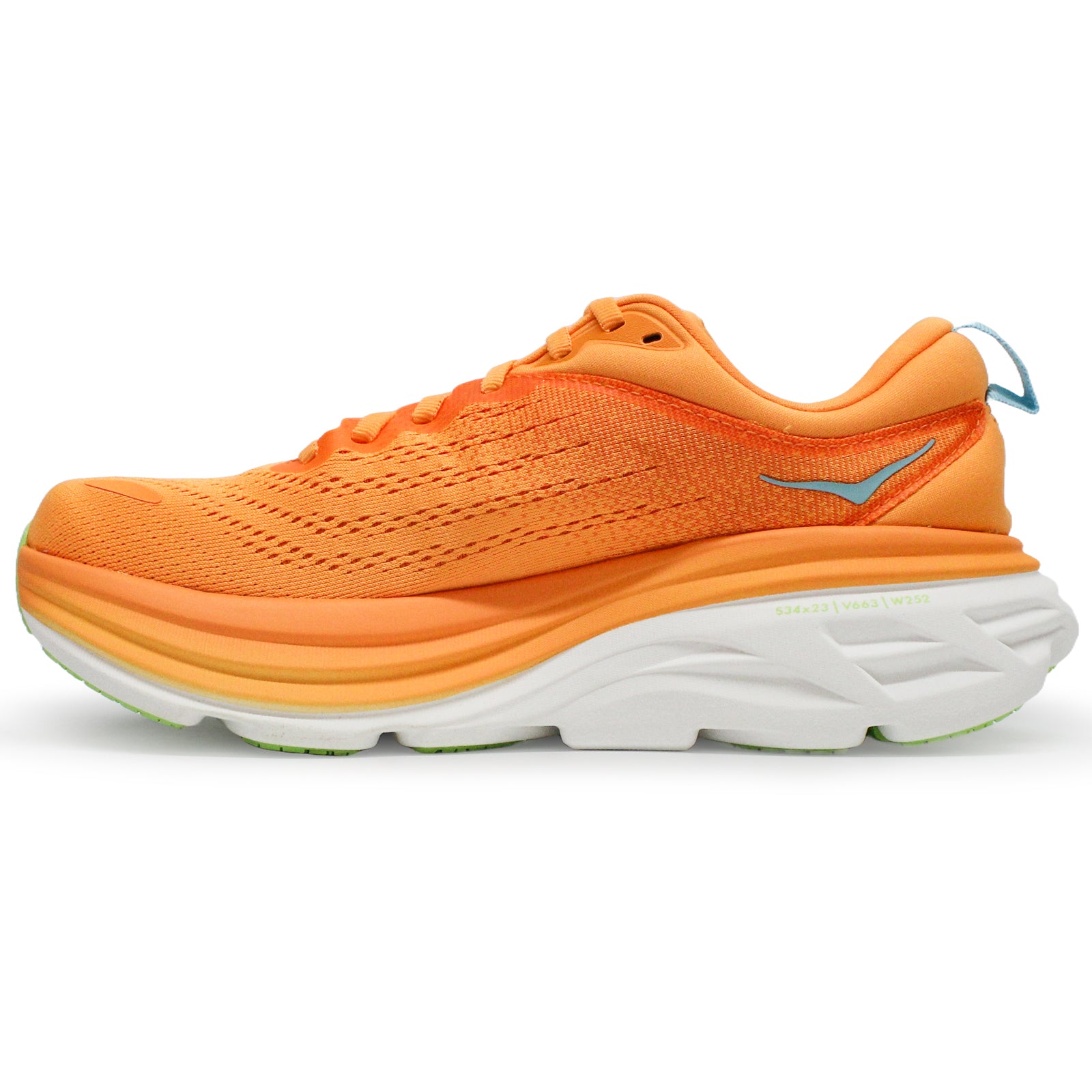 Hoka Bondi 8 Textile Women's Running Shoes#color_solar flare lettuce