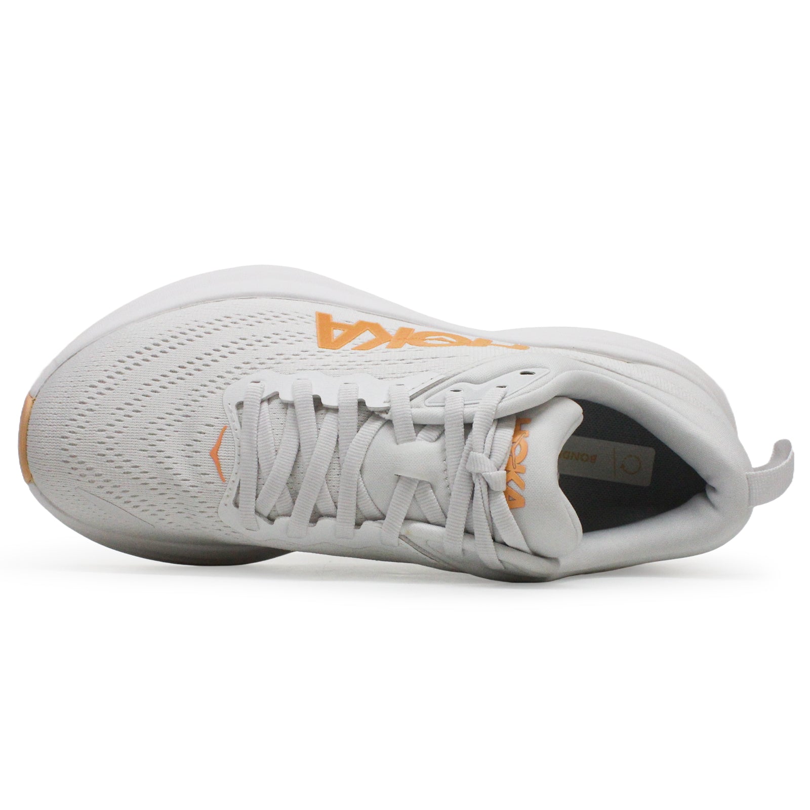 Hoka Bondi 8 Textile Women's Running Shoes#color_white cantaloupe