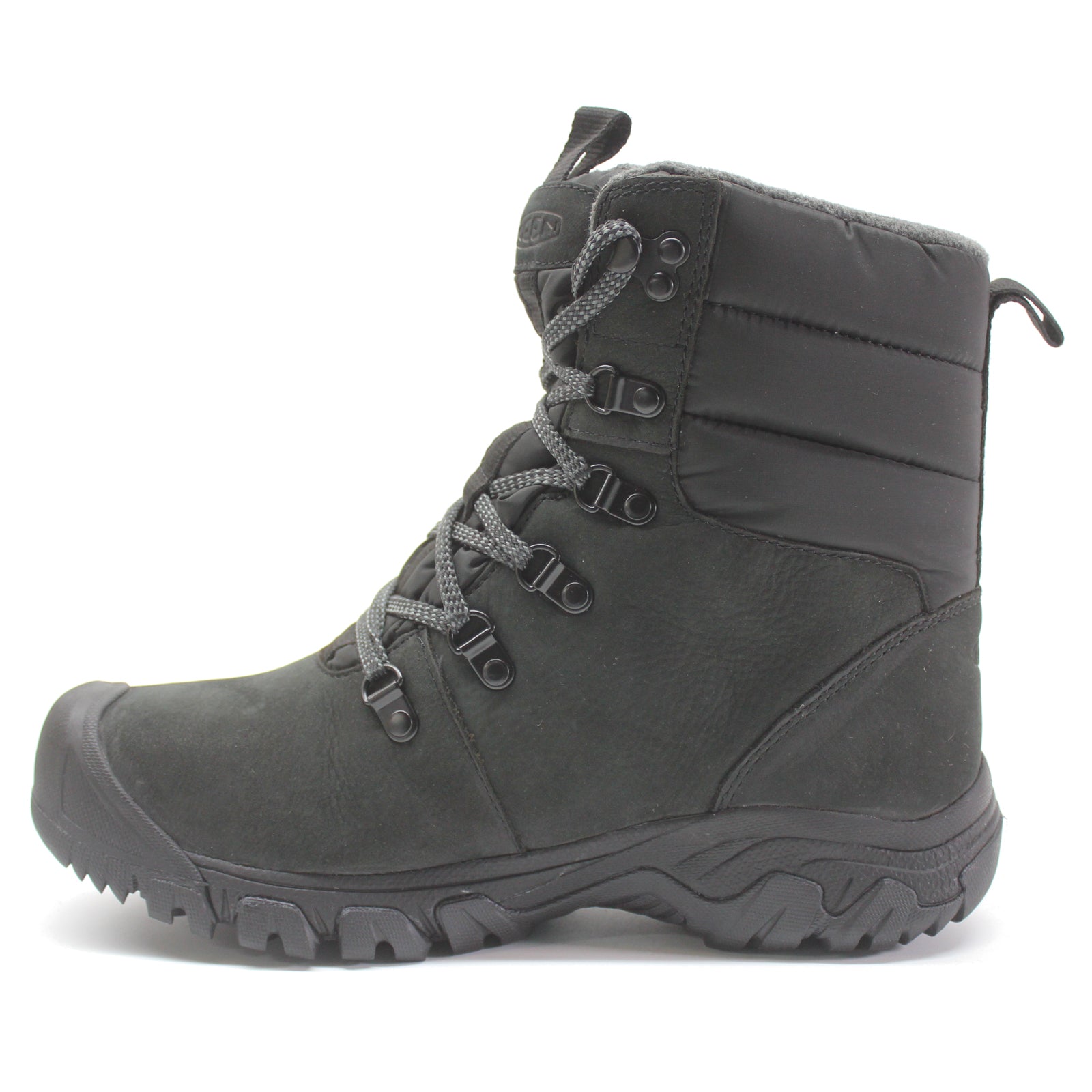Keen Greta Leather Textile Womens Boots#color_black black