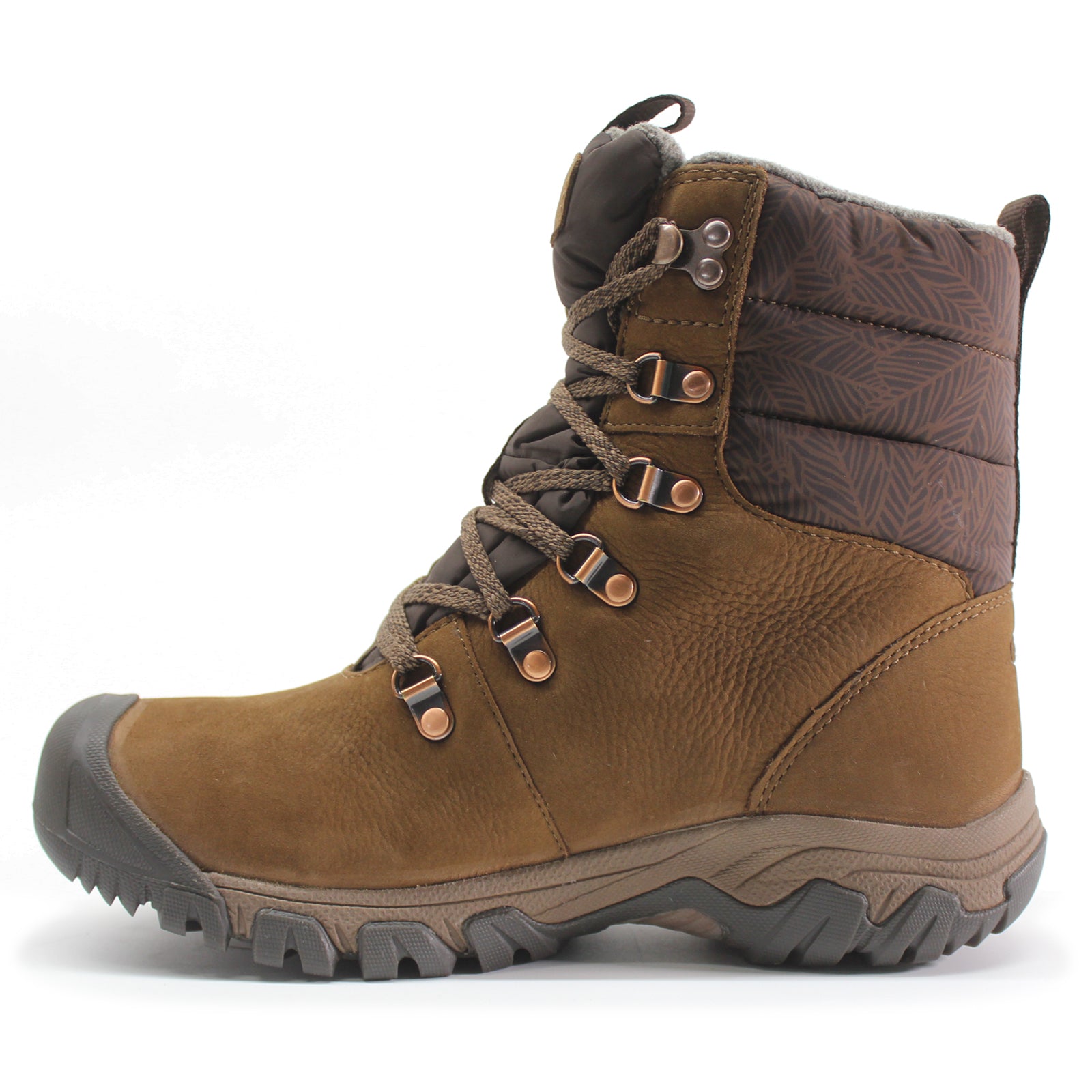Keen Greta Leather Textile Womens Boots#color_bison java