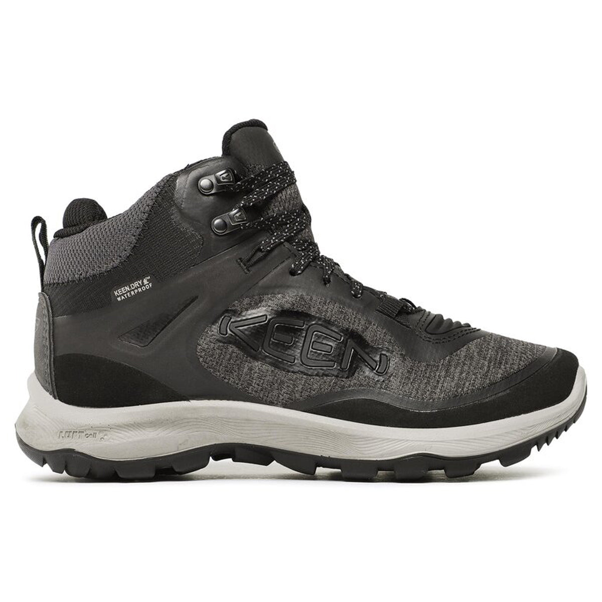 Keen Terradora Flex Mid Textile Synthetic Womens Boots#color_black steel grey