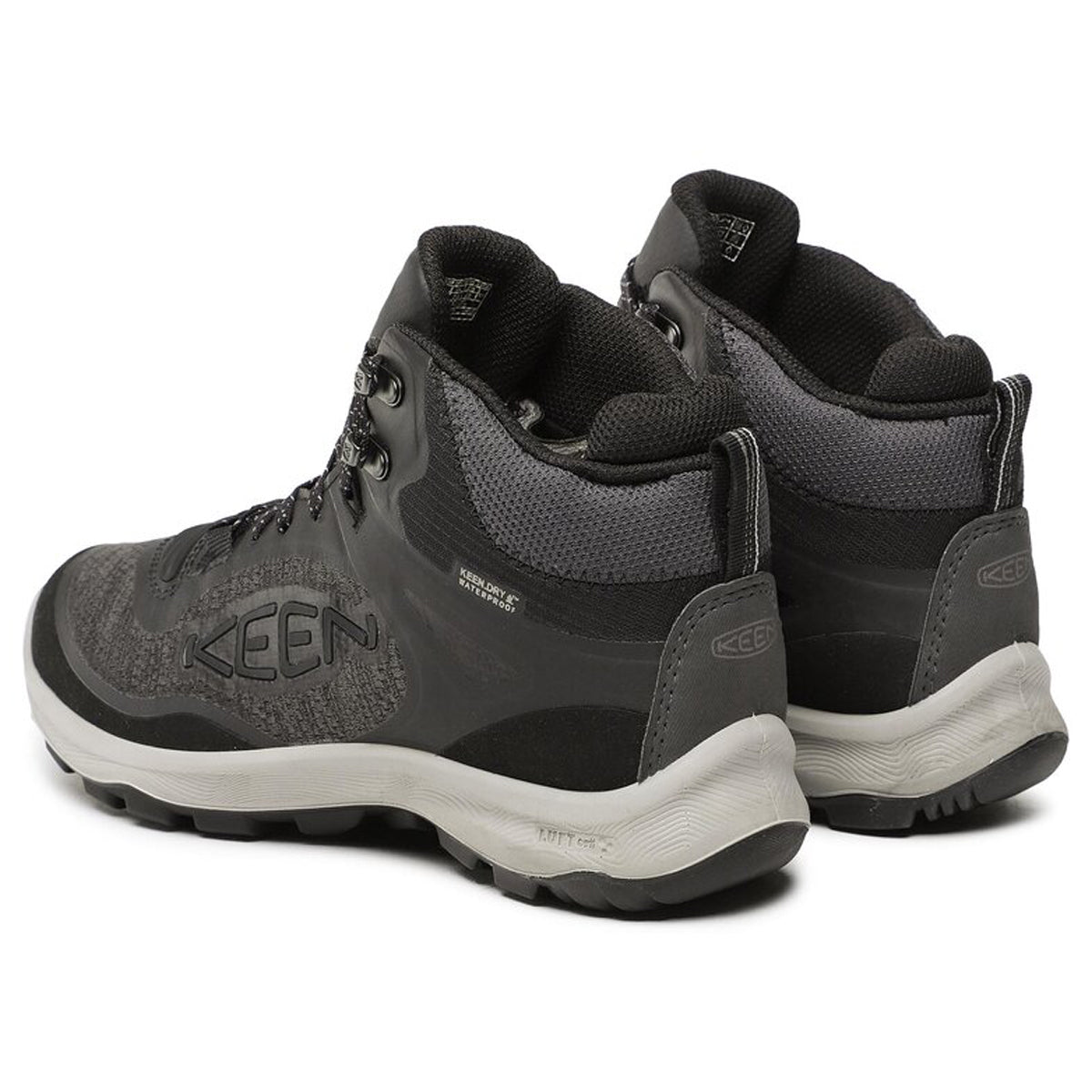 Keen Terradora Flex Mid Textile Synthetic Womens Boots#color_black steel grey