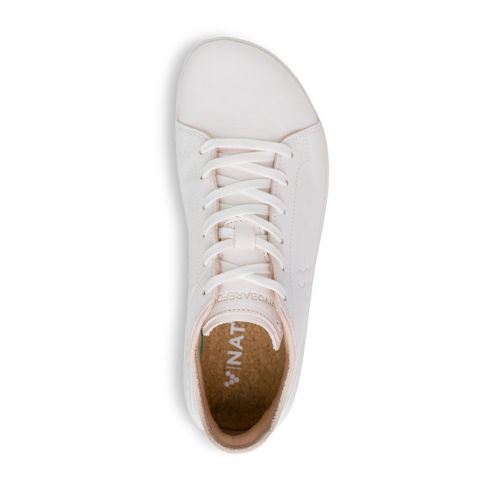 Vivobarefoot Geo Court III 201056-02 Leather Womens Trainers - Bright White - 40#color_bright white