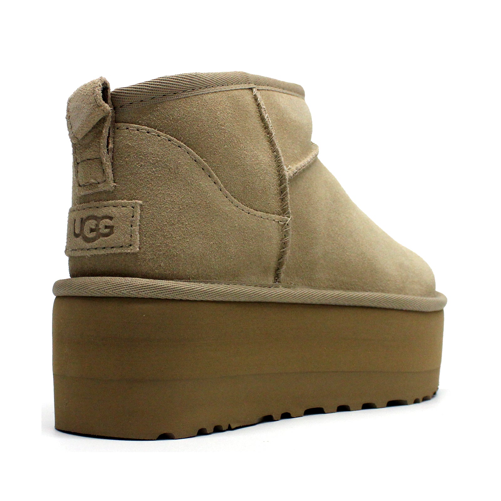 Ugg Classic Ultra Mini Platform 1135092-SAN Suede Womens Boots - Sand - 40#color_sand