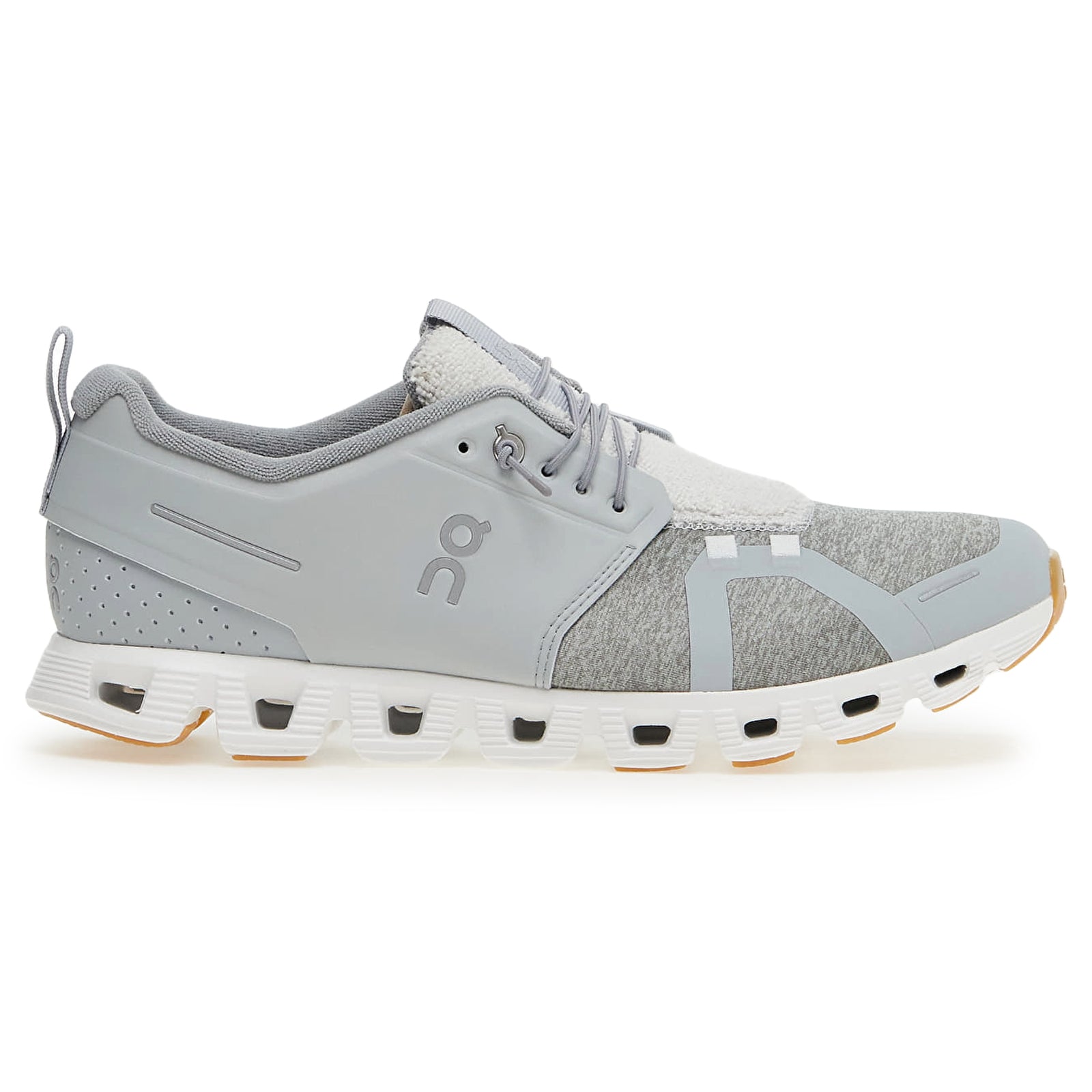 On Cloud 5 Terry Textile Men's Running Shoes#color_glacier white