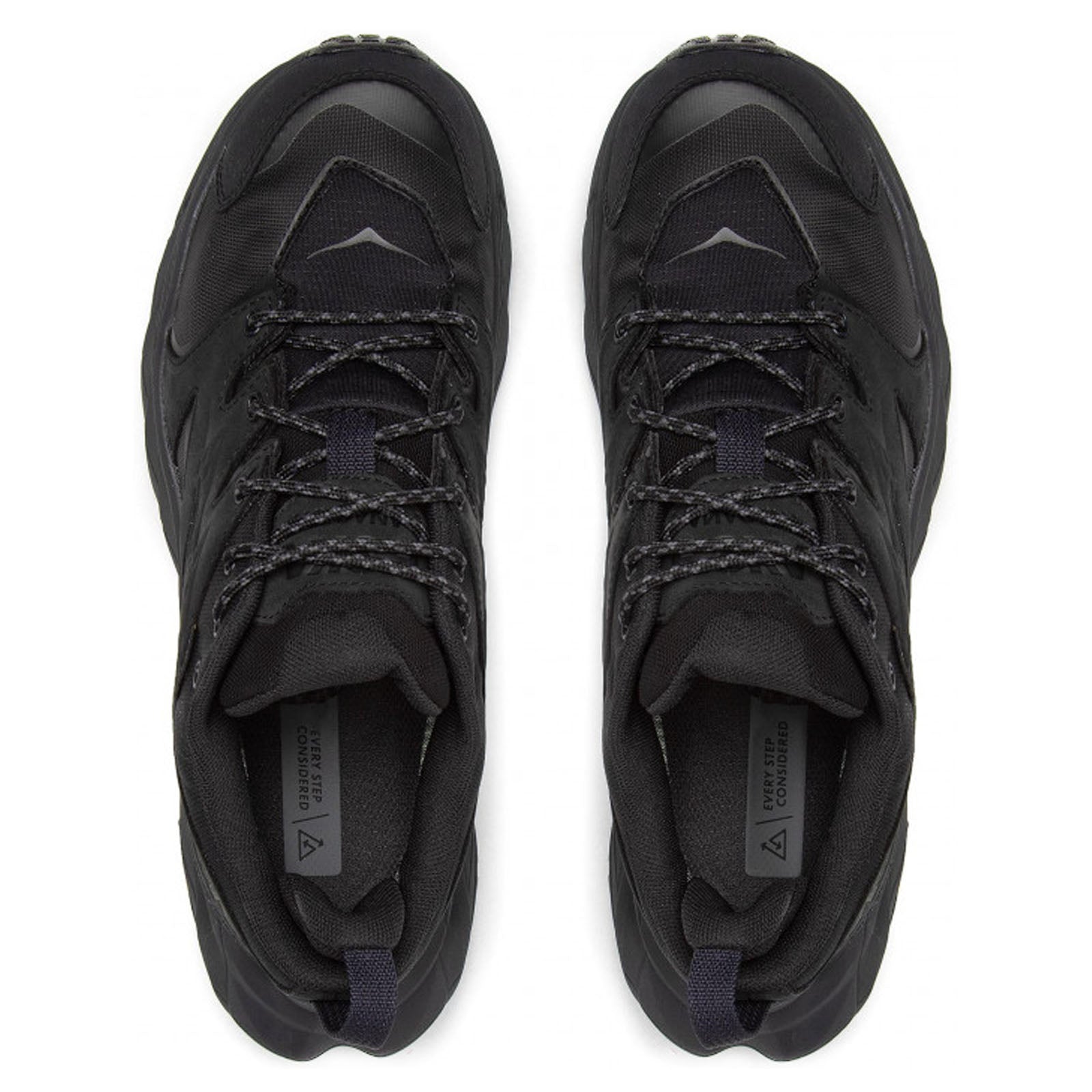 Hoka Anacapa Low GTX 1119373-BBLC Nubuck Textile Womens Trainers - Black Black - 8#color_black black