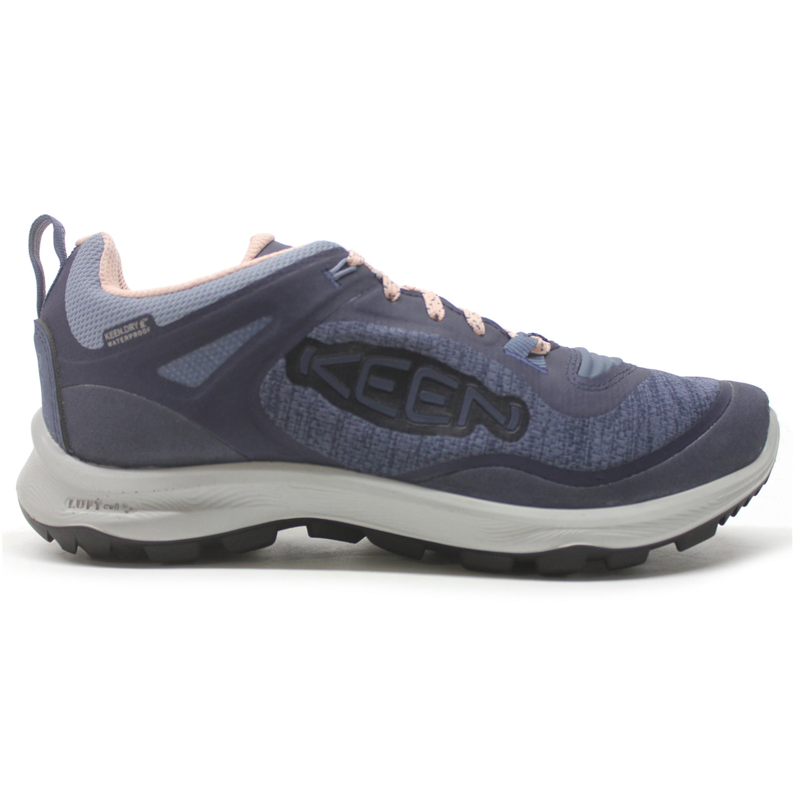 Keen Terradora Flex Textile Synthetic Womens Trainers#color_vintage indigo peachy keen
