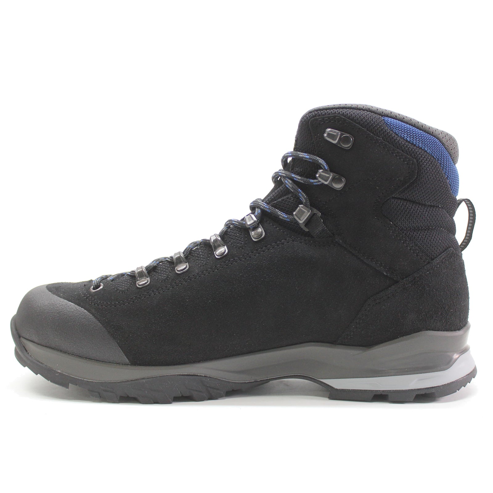 Lowa Vigo GTX Suede Textile Mens Boots#color_black blue
