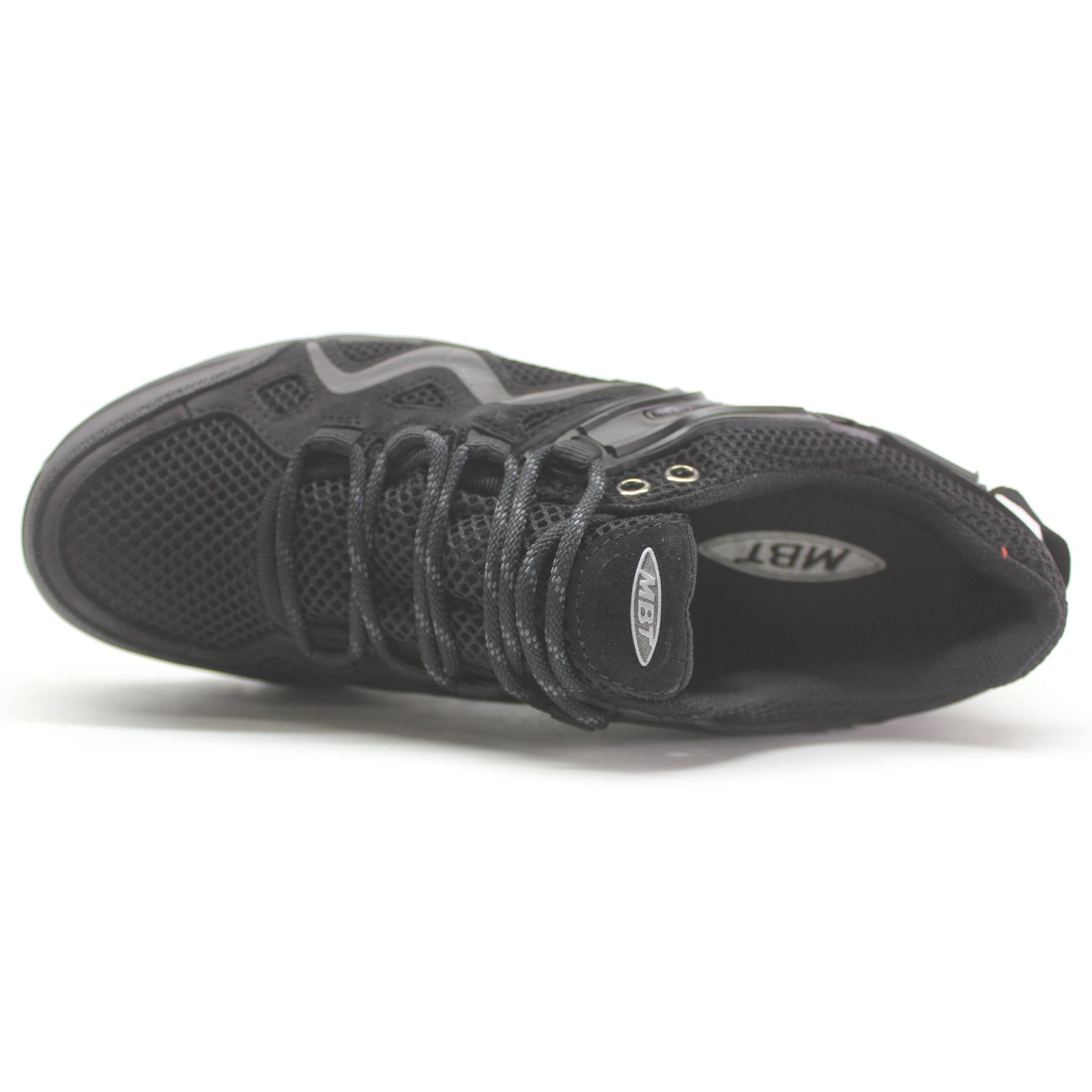 MBT Hodari 18 Sym Leather Textile Mens Trainers#color_black