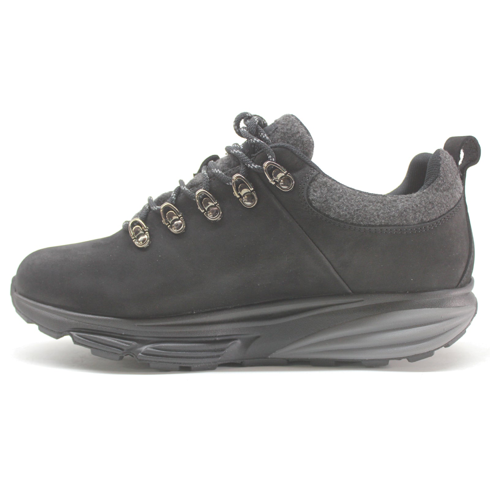 MBT MT Alpine Sym Low Nubuck Leather Mens Trainers#color_black