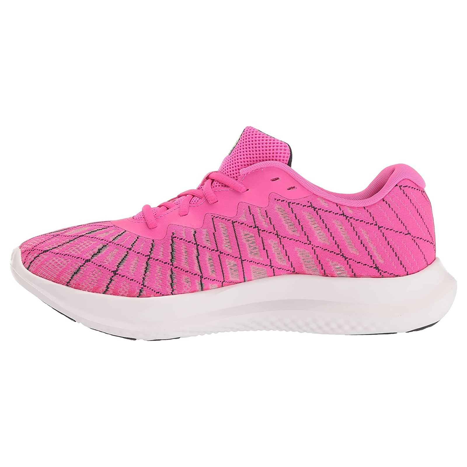 Under Armour Charged Breeze 2 Textile Womens Trainers#color_pink black