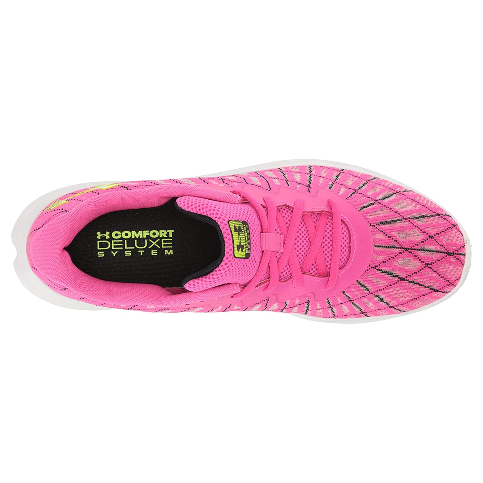 Under Armour Charged Breeze 2 Textile Womens Trainers#color_pink black