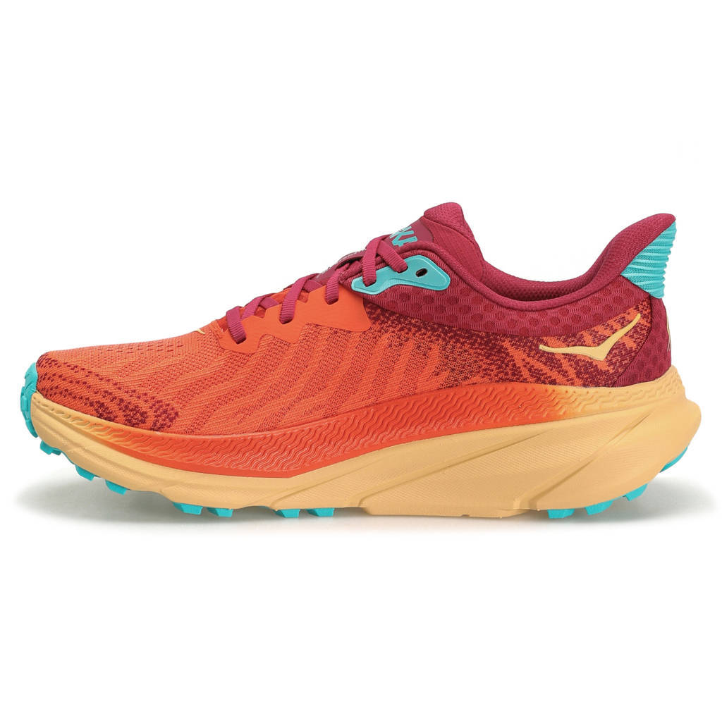 Hoka One One Challenger ATR 7 Textile Womens Trainers#color_flame cherries jubilee