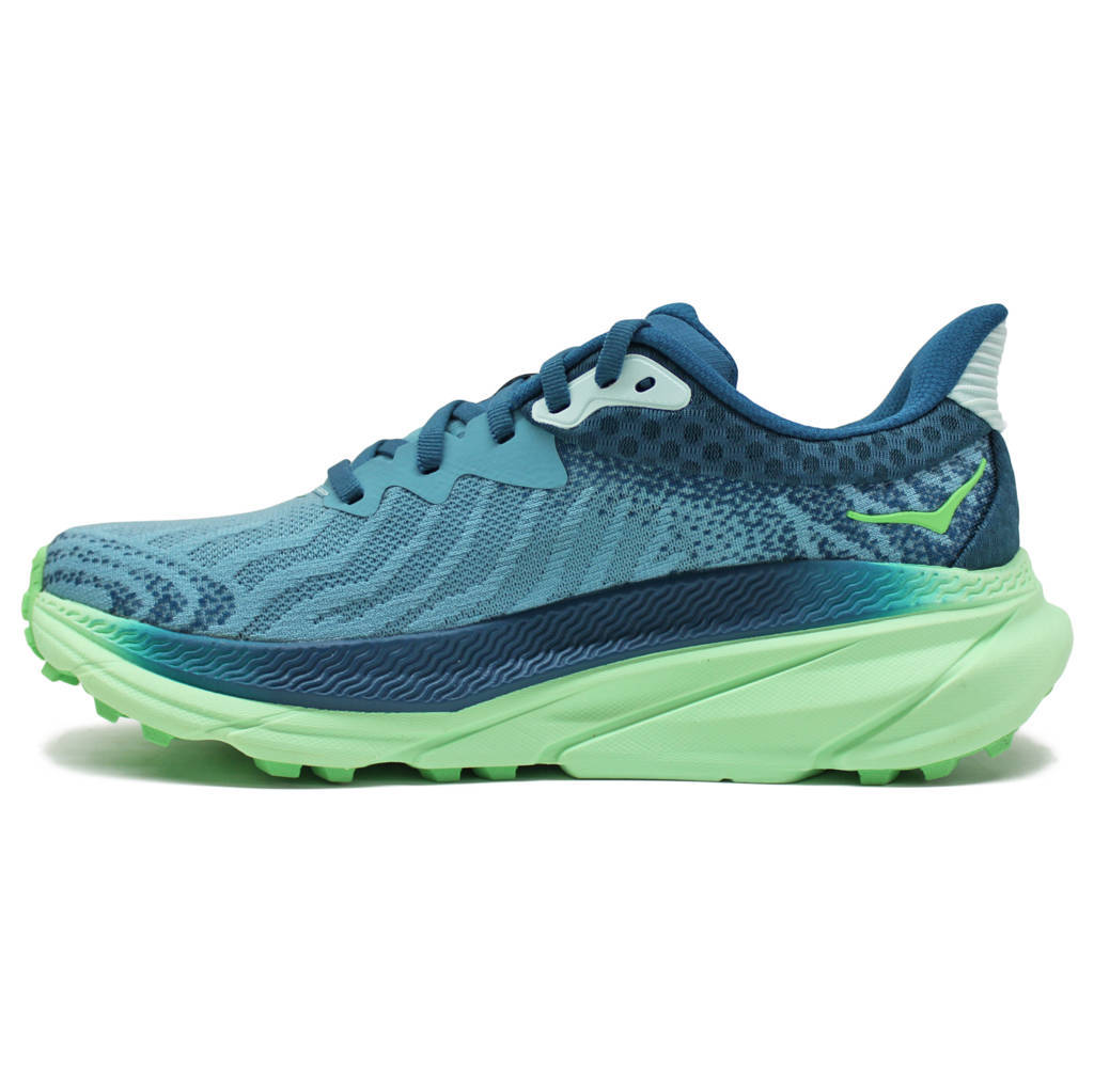 Hoka One One Challenger ATR 7 Textile Womens Trainers#color_ocean mist lime glow