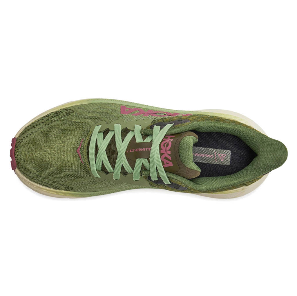 Hoka One One Challenger ATR 7 Textile Womens Trainers#color_forest floor beet root