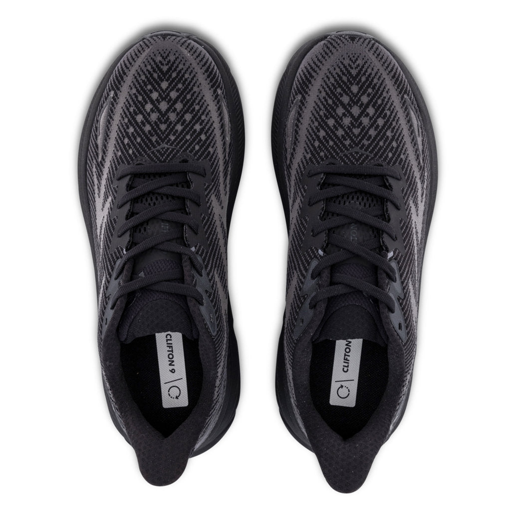 Hoka Clifton 9 Mesh Men's Running Shoes#color_black black