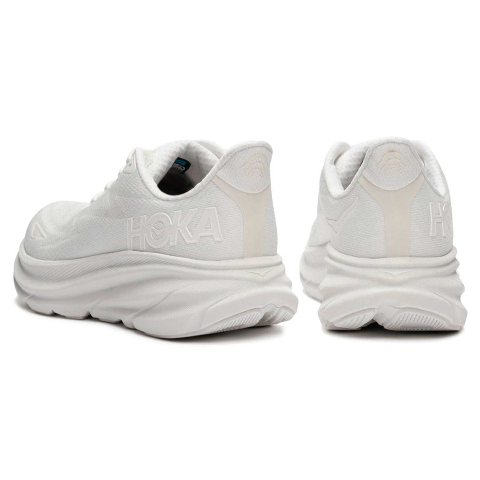Hoka Clifton 9 Textile Mens Trainers#color_white white