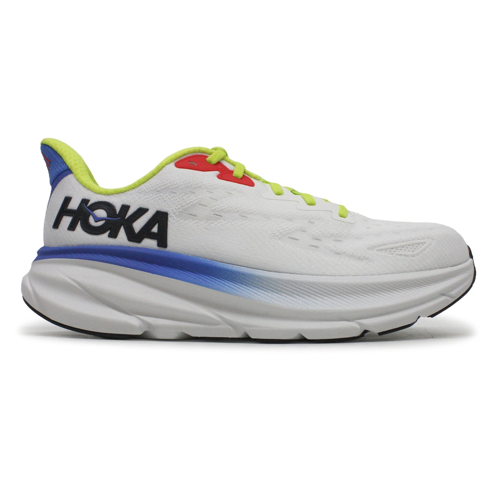 Hoka Clifton 9 Mesh Men's Running Shoes#color_blanc de blanc virtual blue