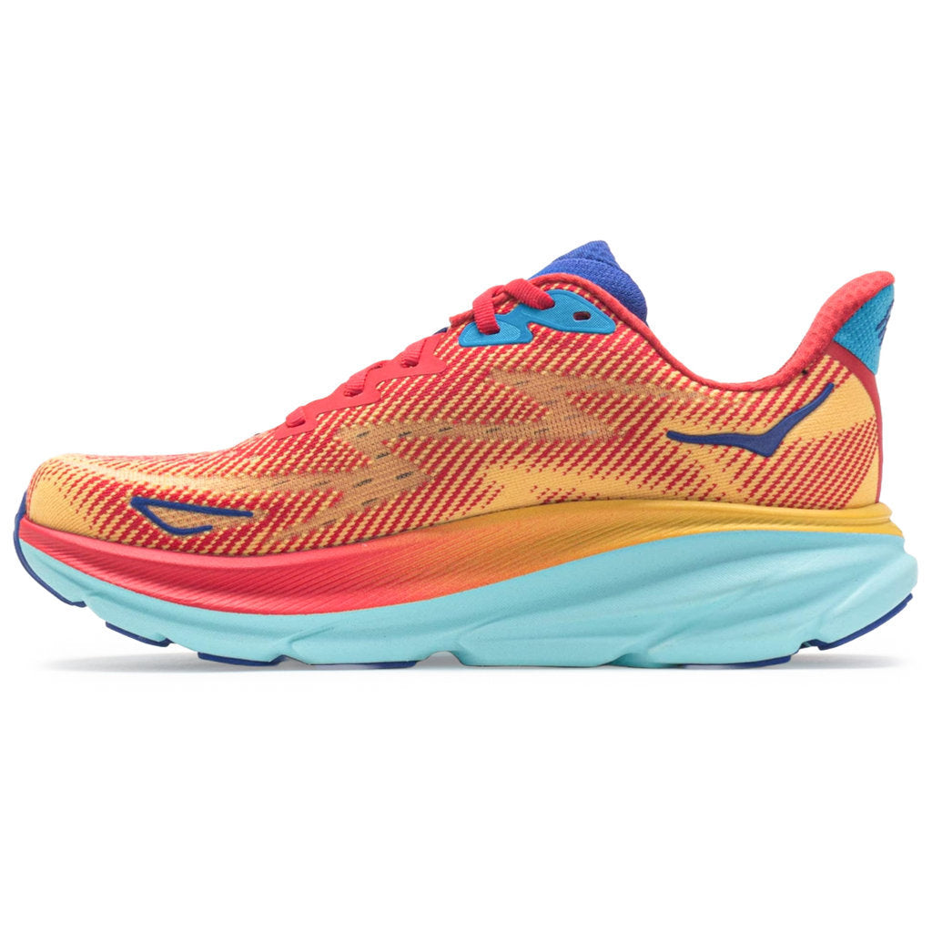Hoka Clifton 9 Mesh Men's Running Shoes#color_cerise cloudless