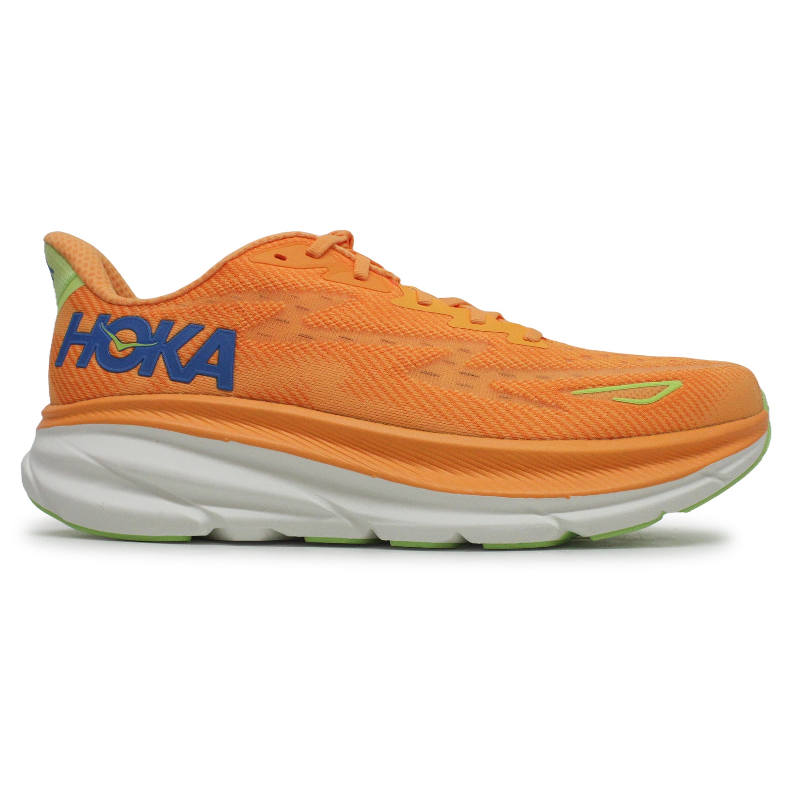 Hoka Clifton 9 Mesh Men's Running Shoes#color_solar flare lettuce