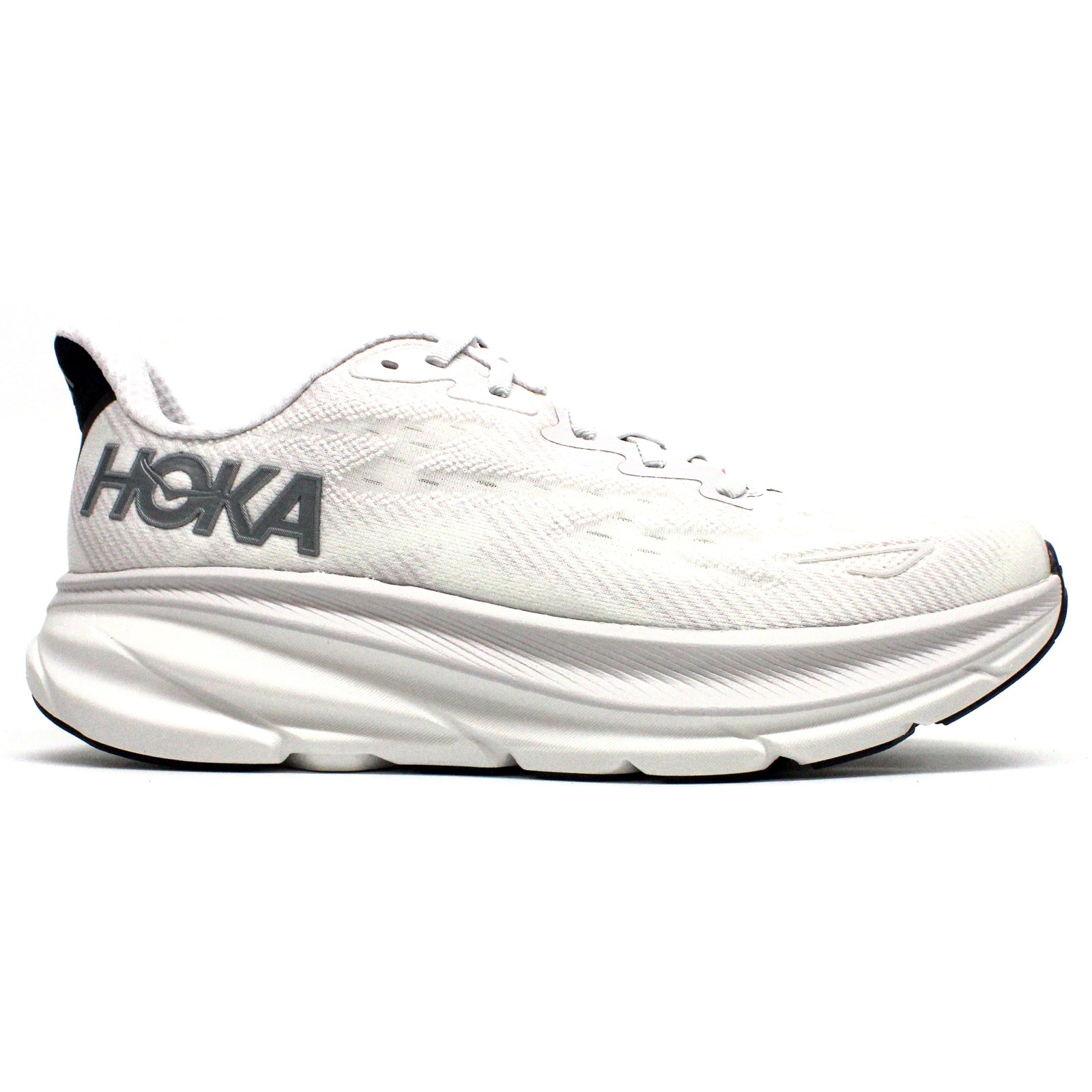 Hoka Clifton 9 Mesh Men's Running Shoes#color_nimbus cloud steel wool