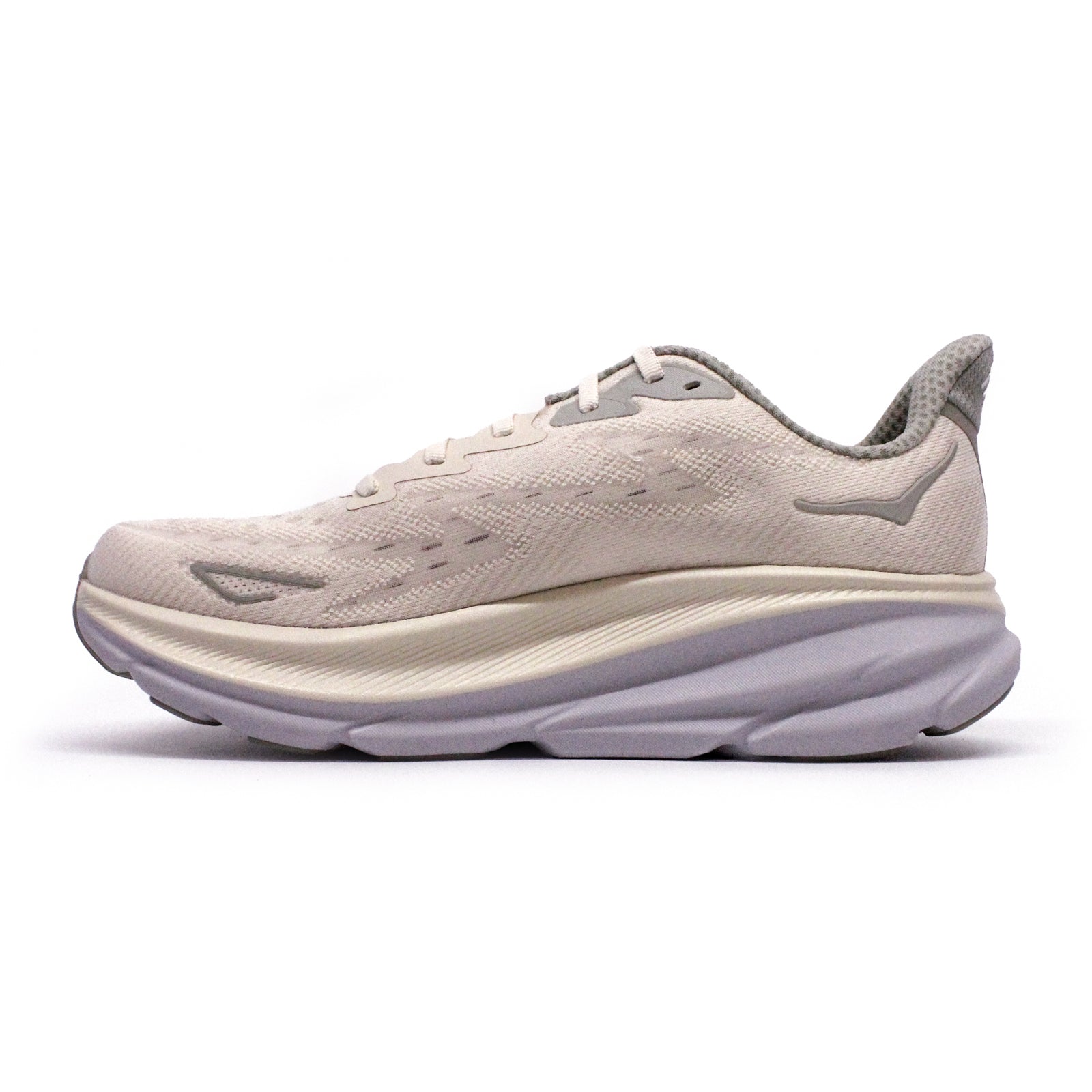 Hoka Clifton 9 Mesh Men's Running Shoes#color_oat milk barley