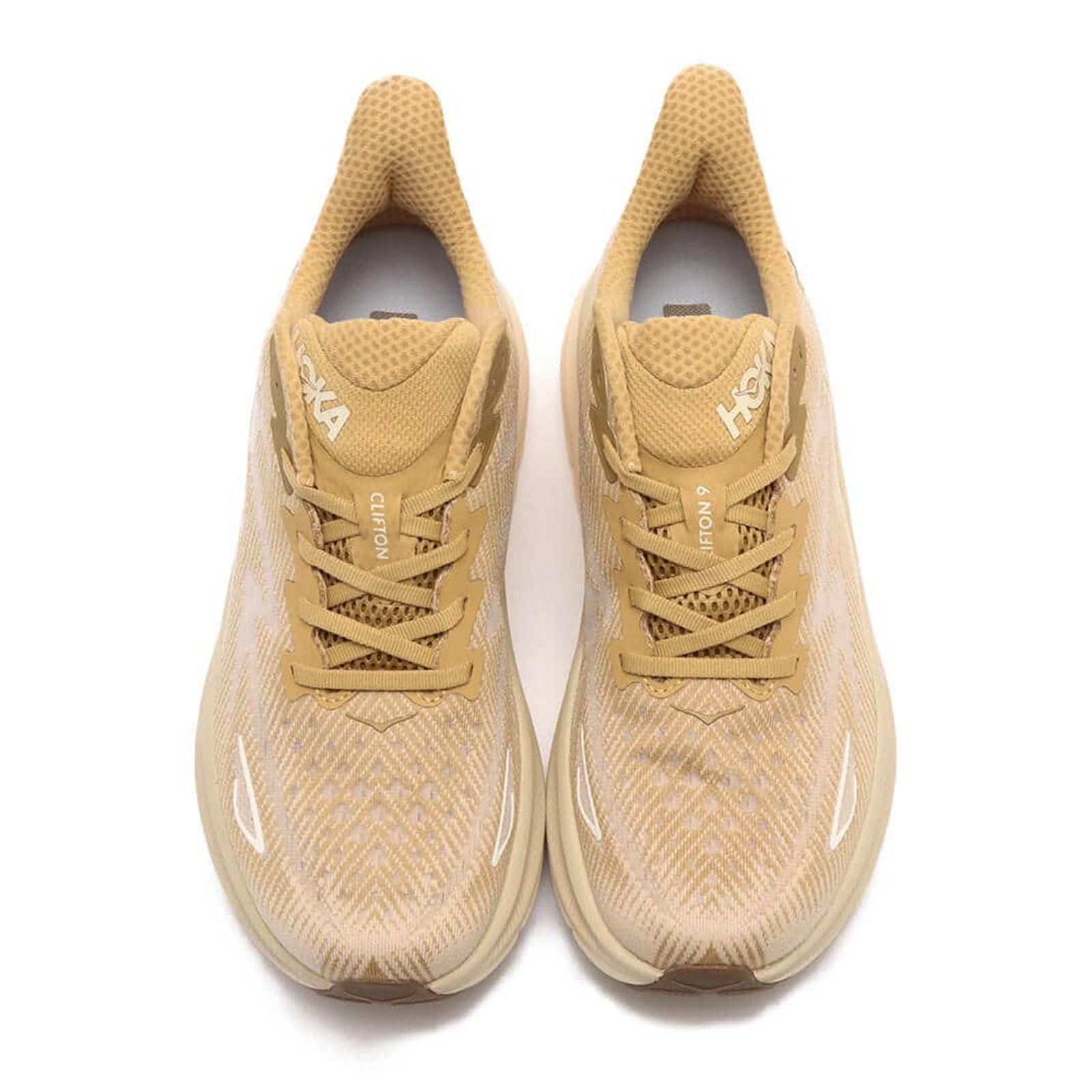Hoka Clifton 9 Mesh Men's Running Shoes#color_wheat shifting sand