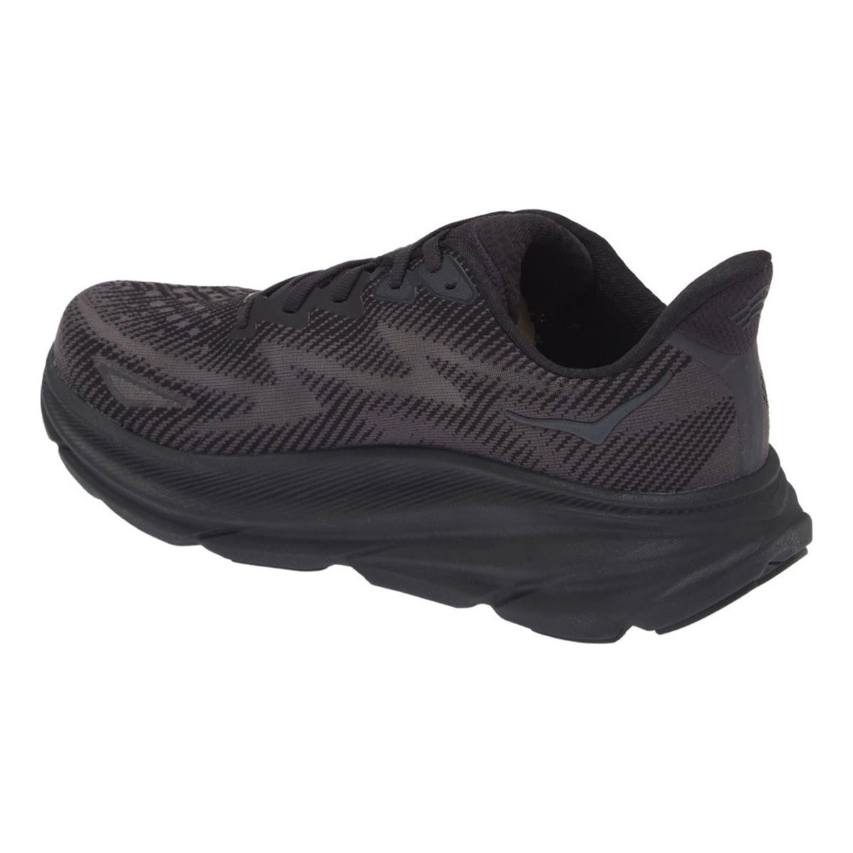 Hoka Clifton 9 1127896-BBLC Textile Womens Trainers - Black Black - 9.5#color_black black