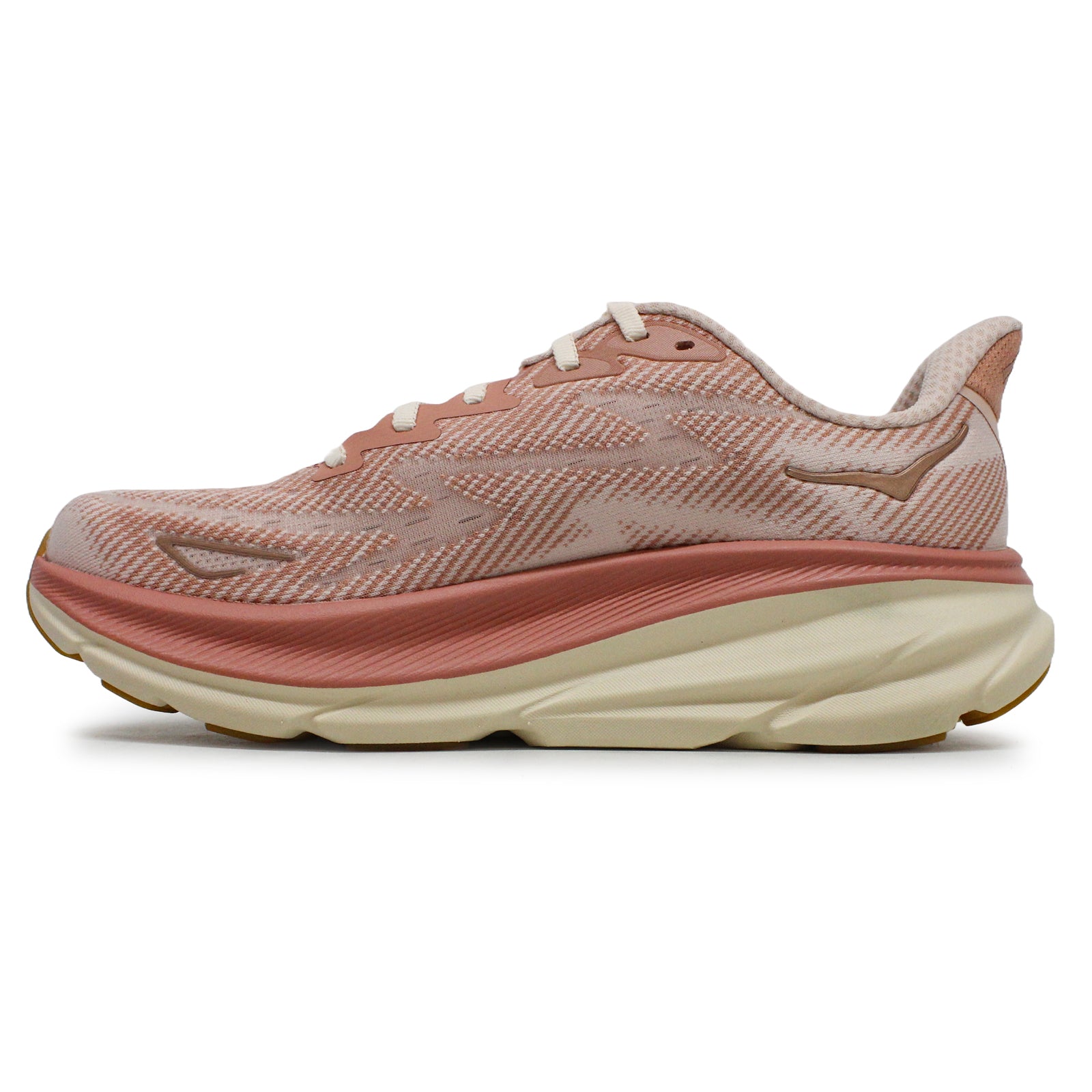 Hoka Clifton 9 Textile Womens Trainers#color_sandstone cream