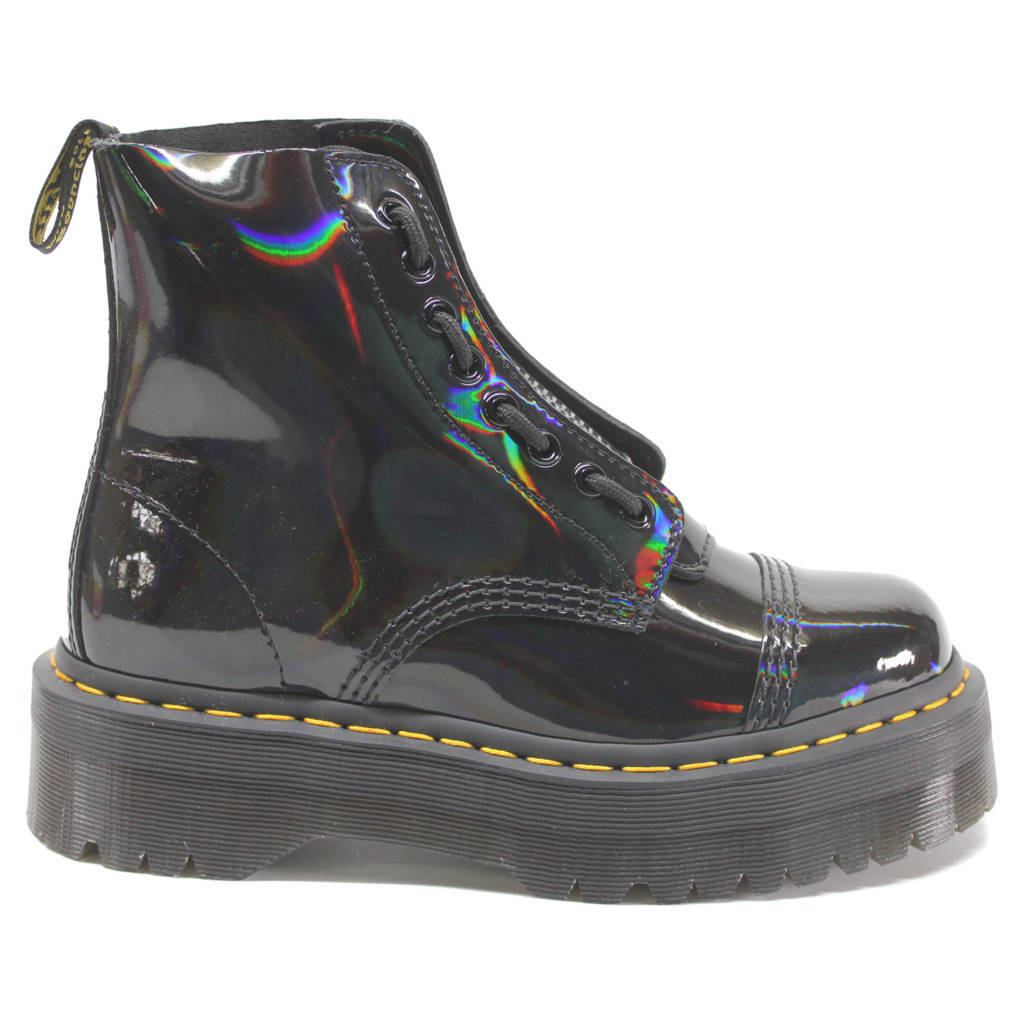 Dr. Martens Womens Boots Sinclair Casual Lace-Up Ankle Rainbow Leather - UK 4