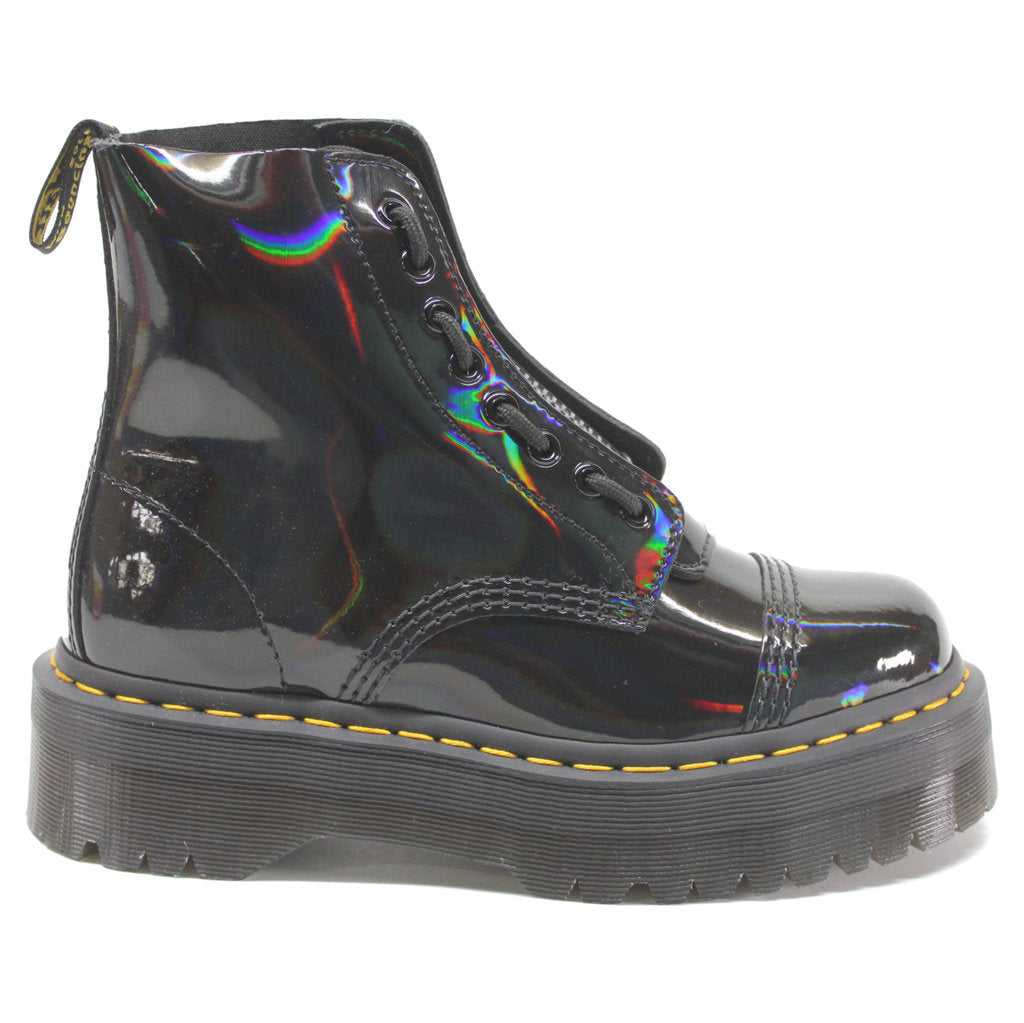 Dr. Martens Womens Boots Sinclair Casual Lace-Up Ankle Rainbow Leather - UK 6