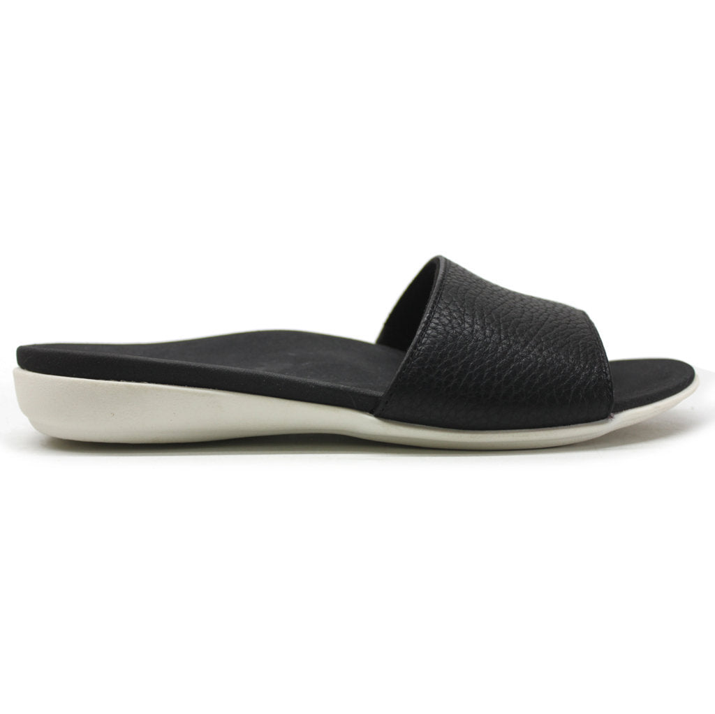 Vionic Val Leather Womens Sandals#color_black