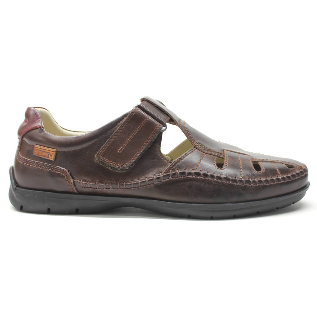 Pikolinos Marbella M9A-0051 Leather Mens Sandals#color_olmo