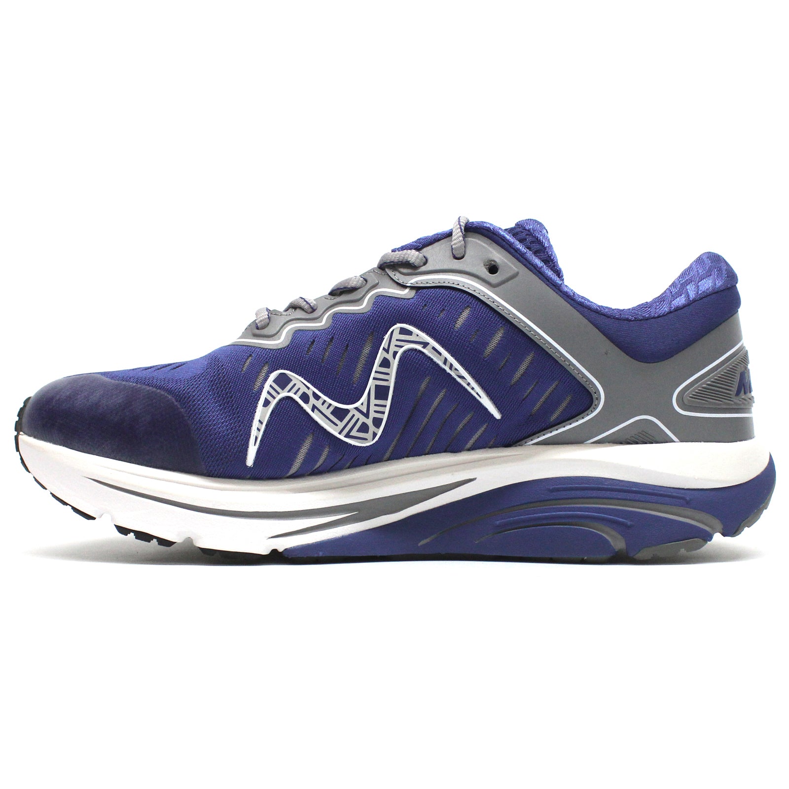MBT 2000 II 703030-12Y Leather Textile Mens Trainers - Navy - 42.5#color_navy
