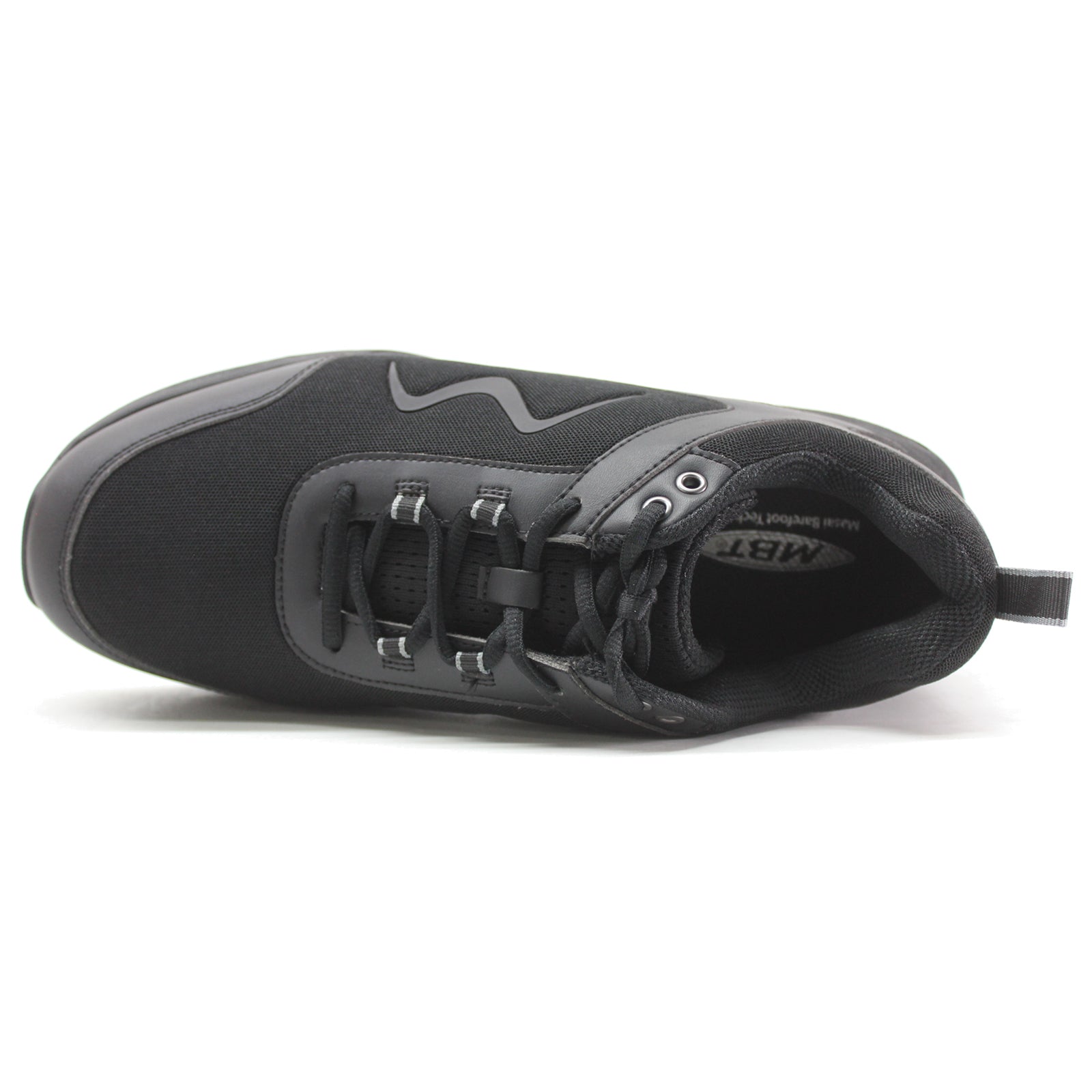MBT Sport 4 Leather Textile Mens Trainers#color_black