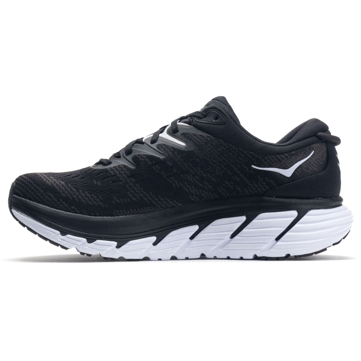 Hoka Gaviota 4 Wide 1123200-BWHT Textile Synthetic Mens Trainers - Black White - W - 9.5#color_black white