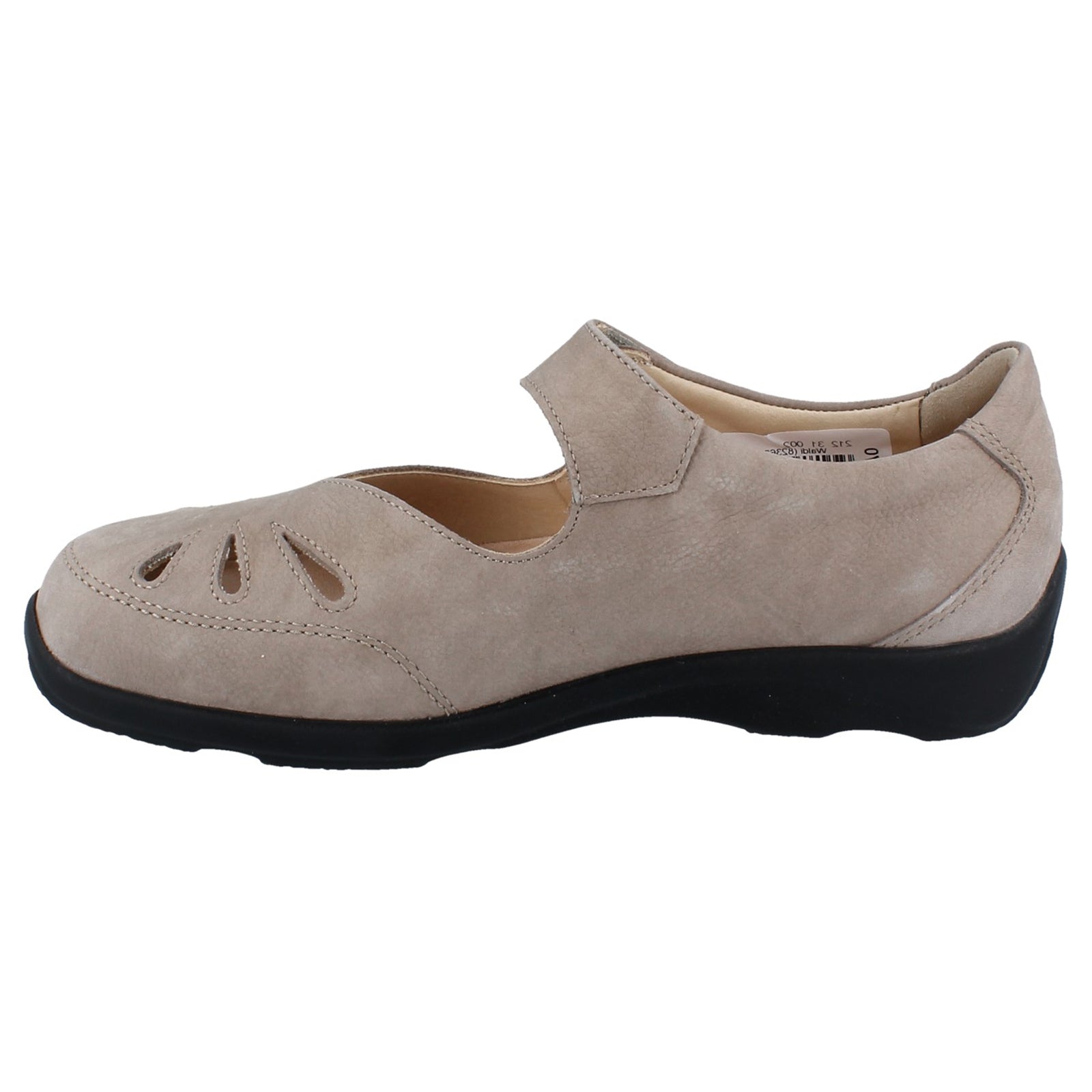 Finn Comfort Brac-S Nubuck Leather Womens Shoes#color_rock