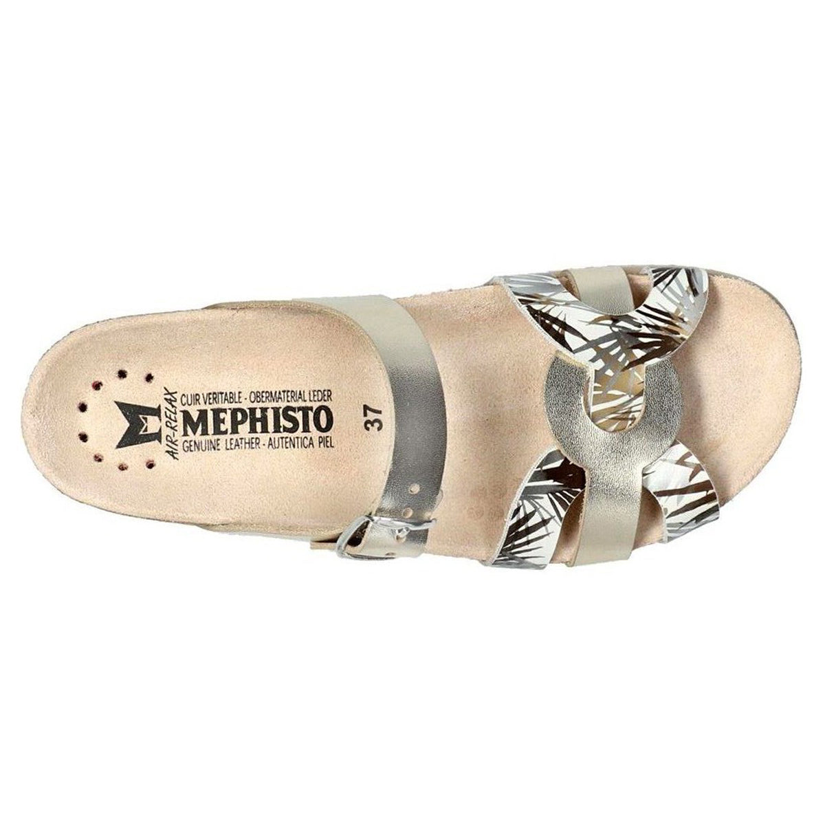 Mephisto Helma Patent Leather Womens Sandals#color_gold