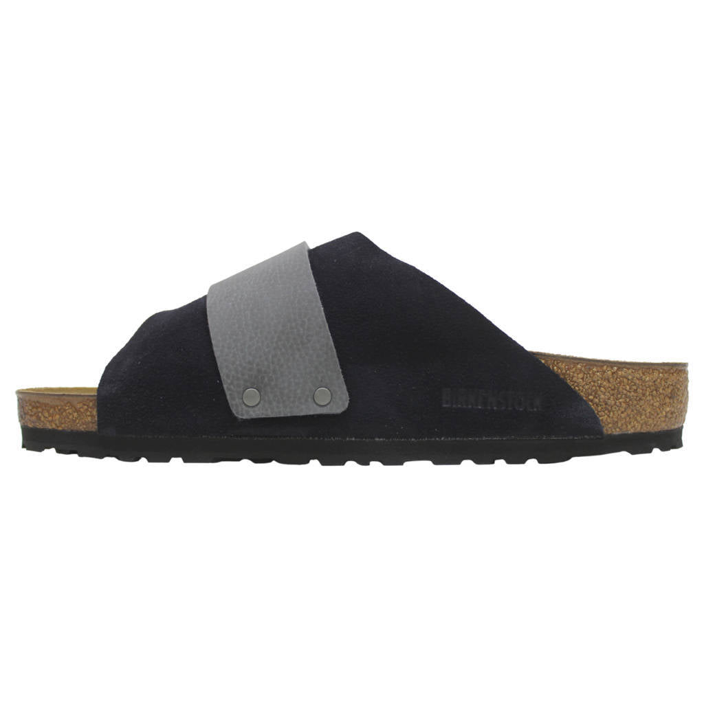 Birkenstock Kyoto Nubuck Leather Unisex Sandals#color_midnight