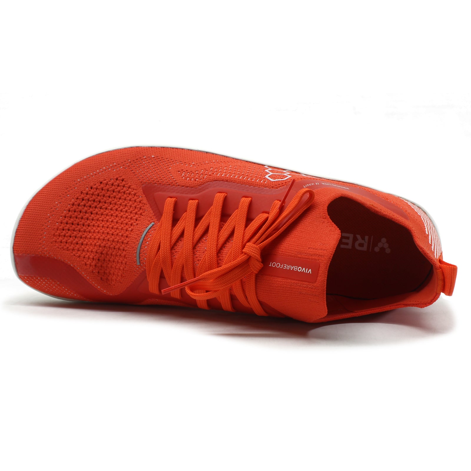 Vivobarefoot Primus Lite Knit Textile Synthetic Womens Trainers#color_flame