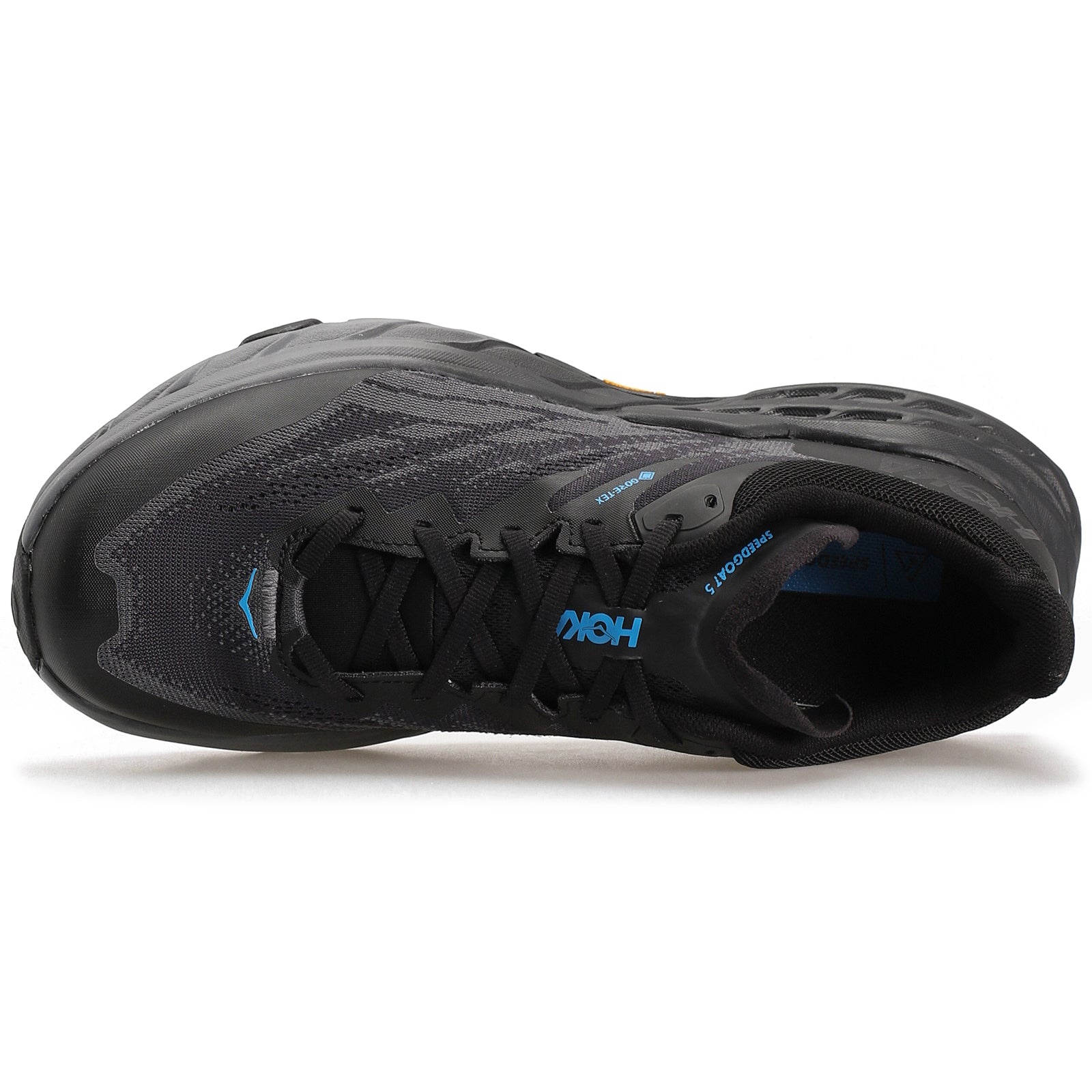 Hoka Speedgoat 5 GTX Textile Synthetic Mens Trainers#color_black black