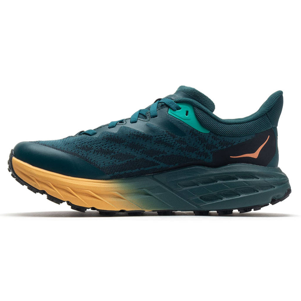 Hoka One One Speedgoat 5 GTX Textile Synthetic Womens Trainers#color_deep teal black