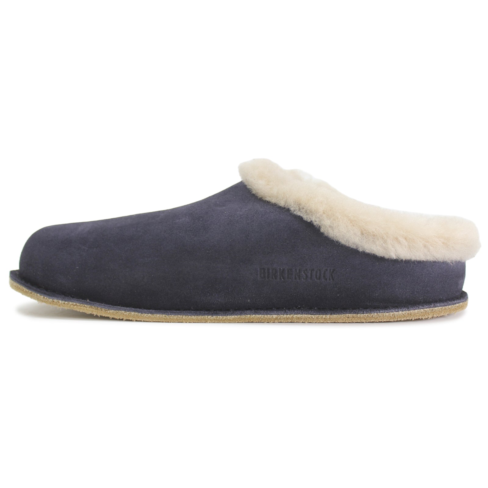 Birkenstock Zermatt Premium Shearling 1025146 Suede Leather Unisex Sandals - Midnight - 39#color_midnight