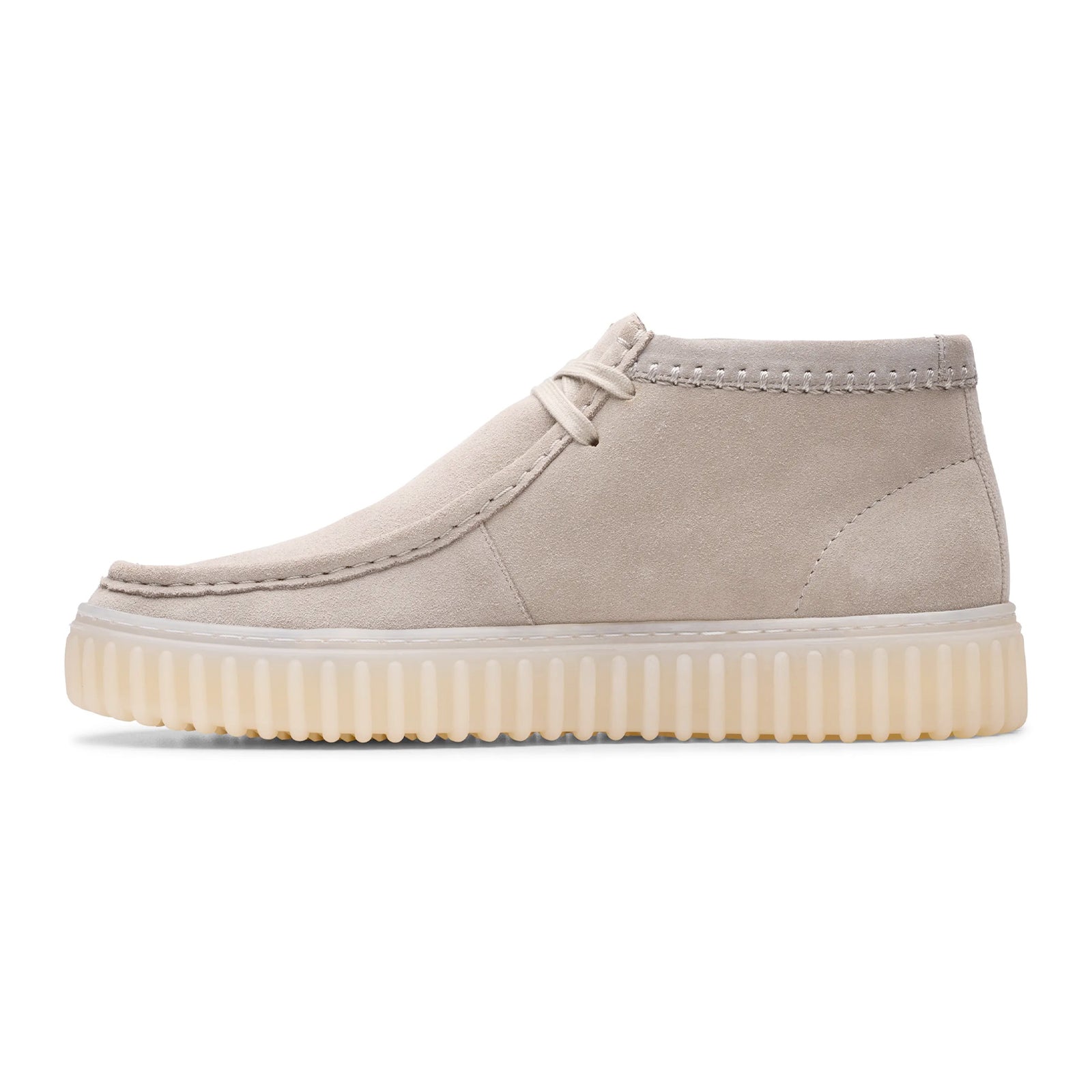 Clarks Torhill Hi Suede Mens Boots#color_light grey