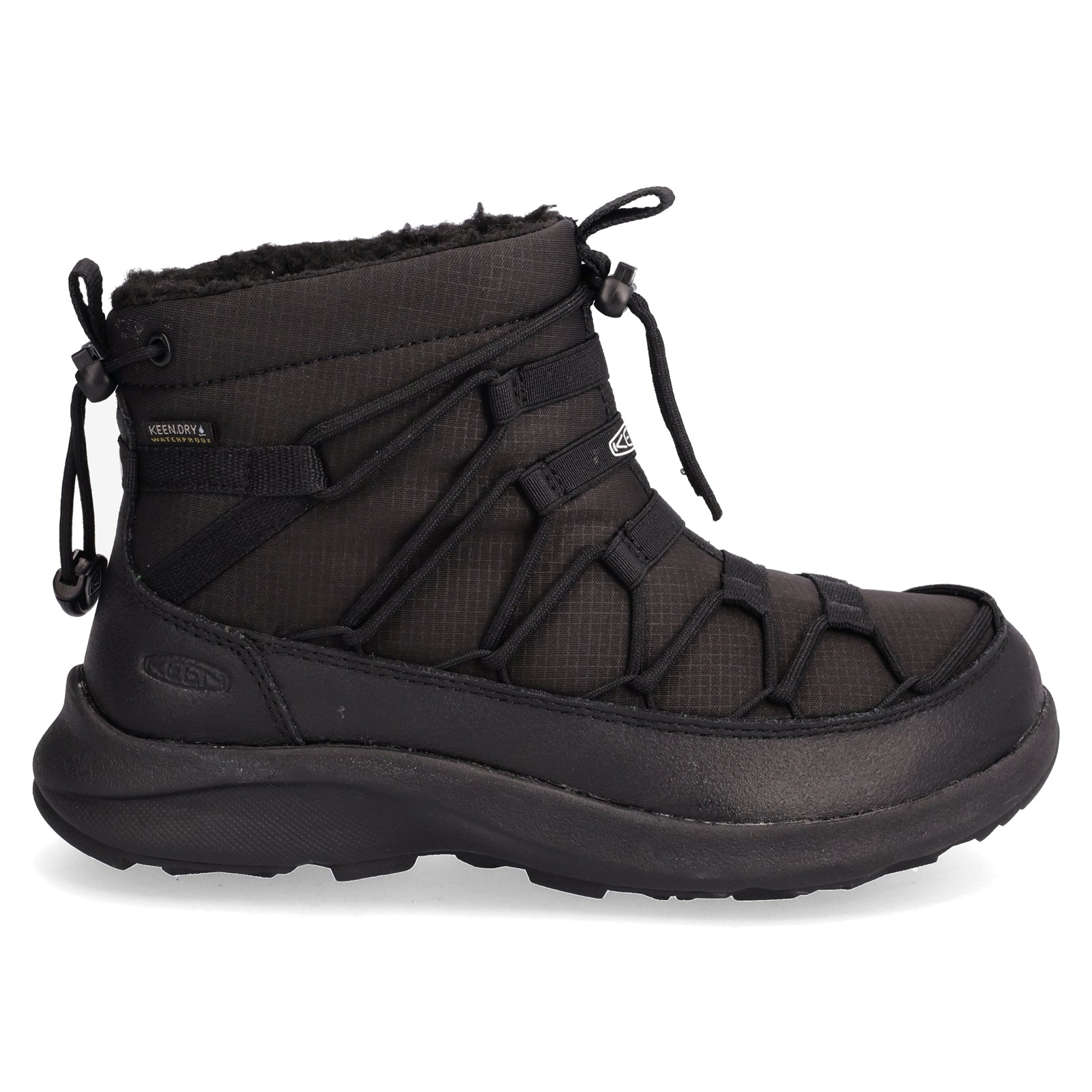 Keen Uneek SNK Chukka II WP Textile Synthetic Womens Boots#color_triple black black