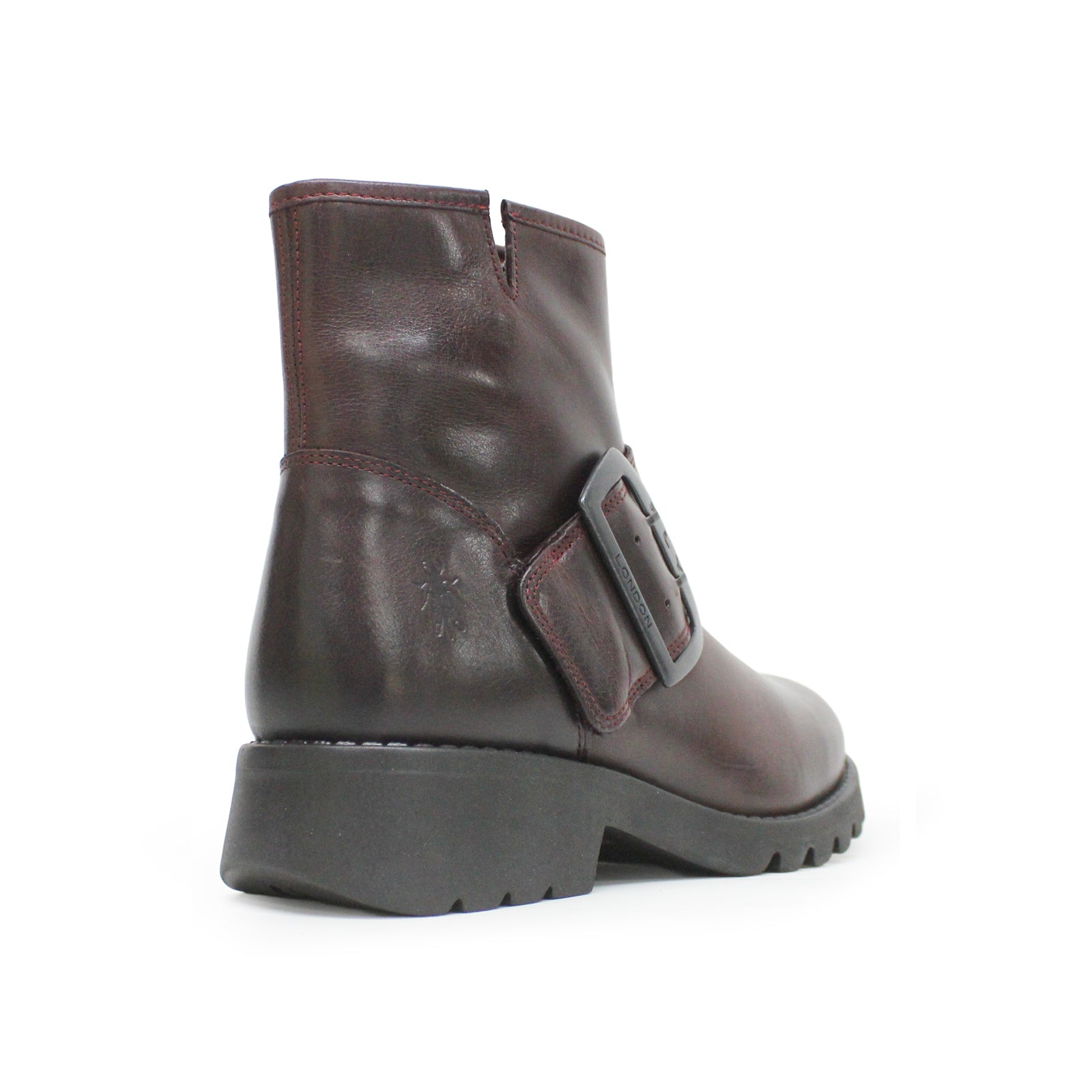 Fly London RILY991FLY P144991015 Rug Leather Womens Boots - Wine - 38#color_wine