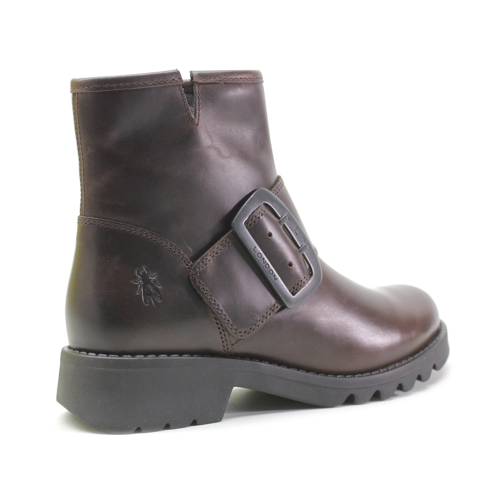 Fly London RILY991FLY Rug Leather Womens Boots#color_dark brown